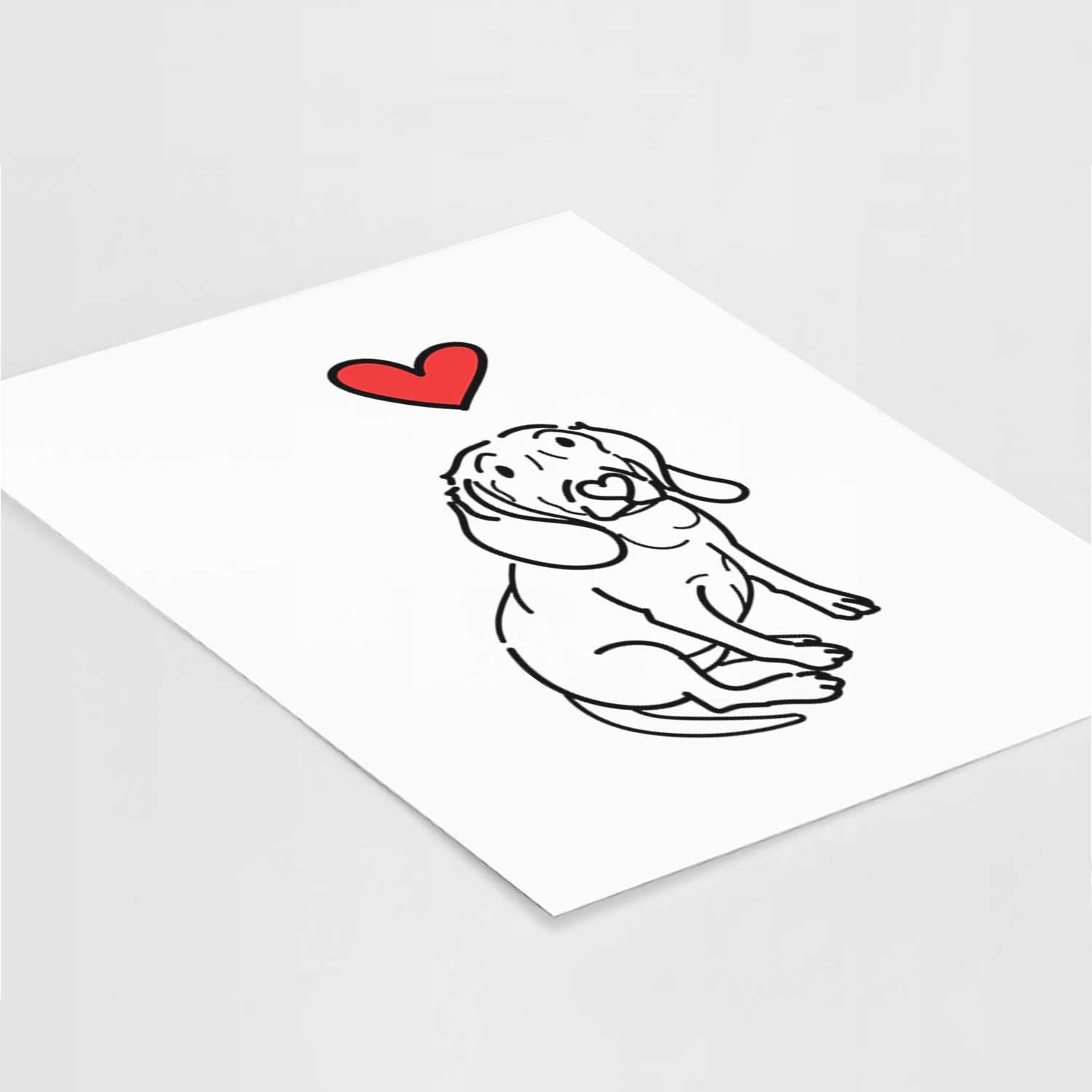 Love Always Beagle - Lilly Art Print