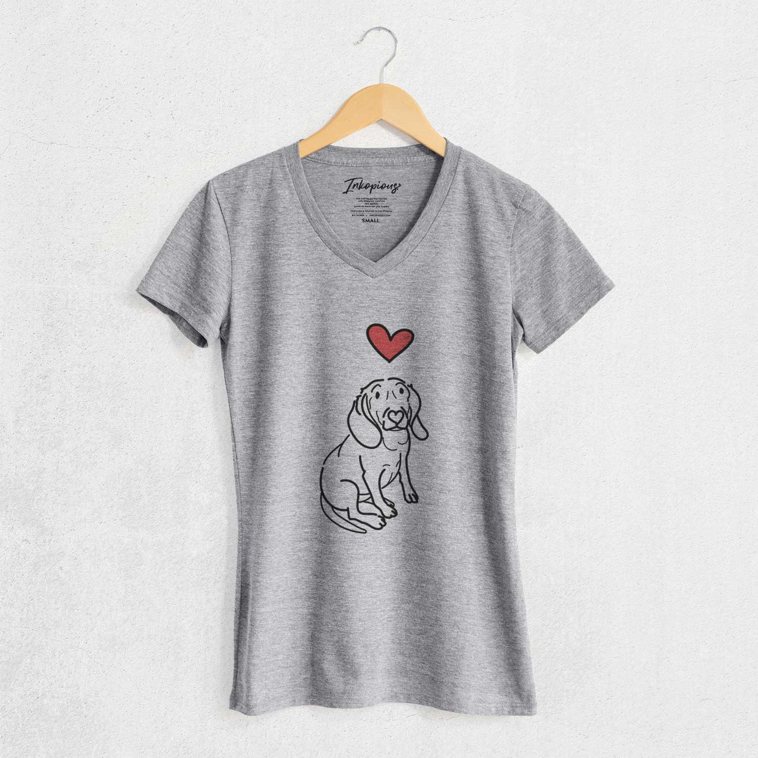 Love Always Beagle - Lilly - Women's V-neck Shirt