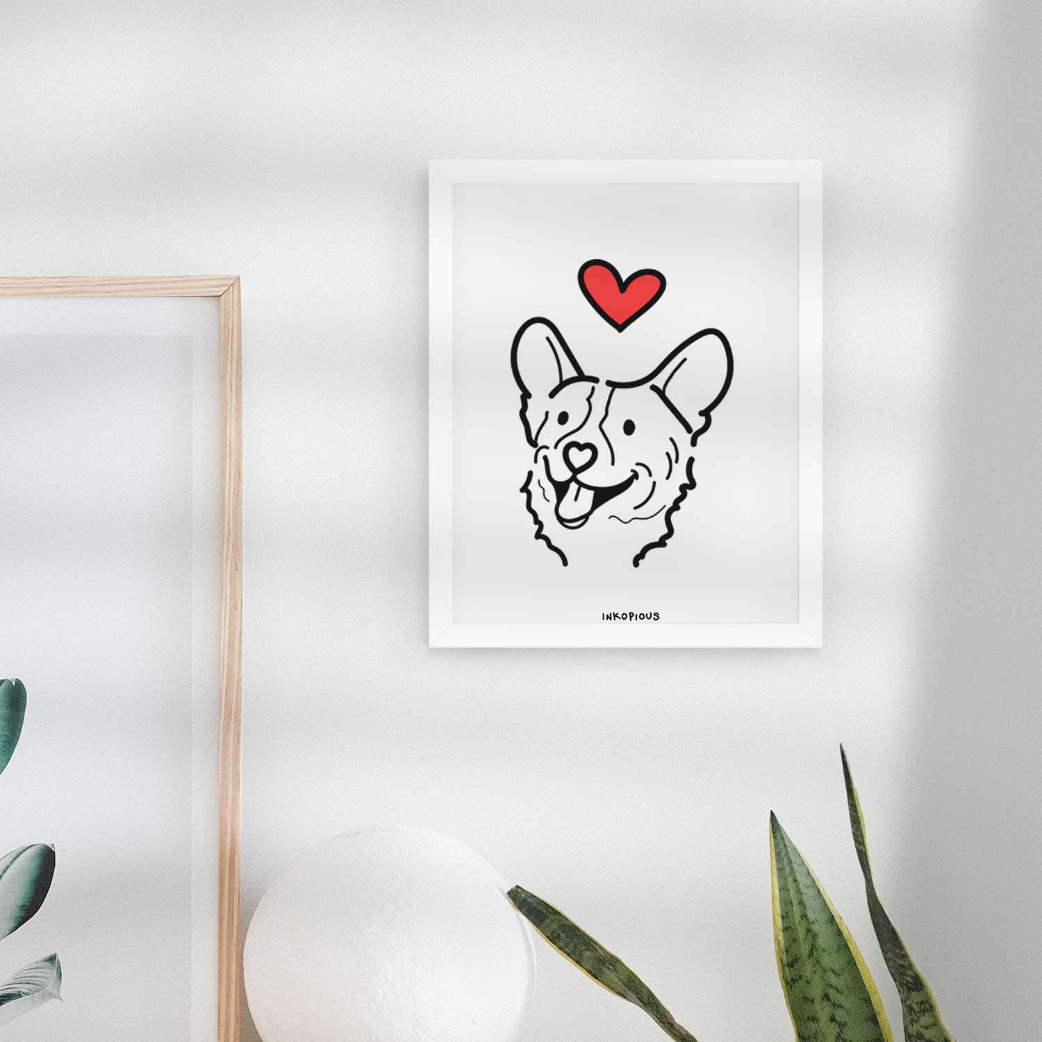 Love Always Corgi - Lily Art Print