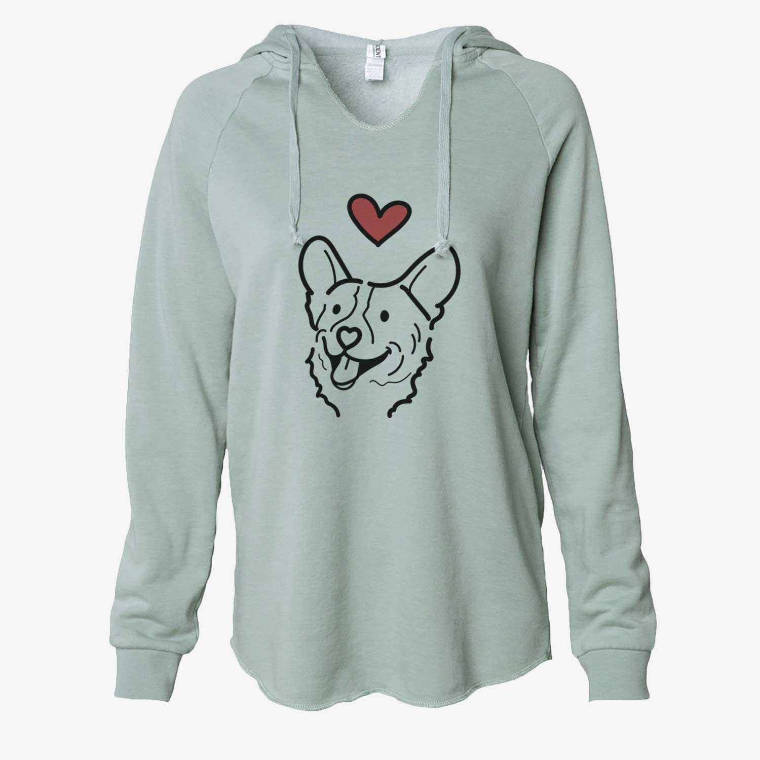 Love Always Corgi - Lily - Cali Wave Hooded Sweatshirt