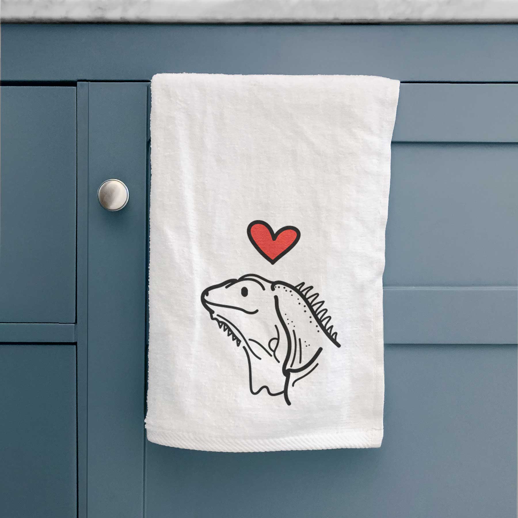 Love Always Iguana - Louie - Decorative Hand Towel