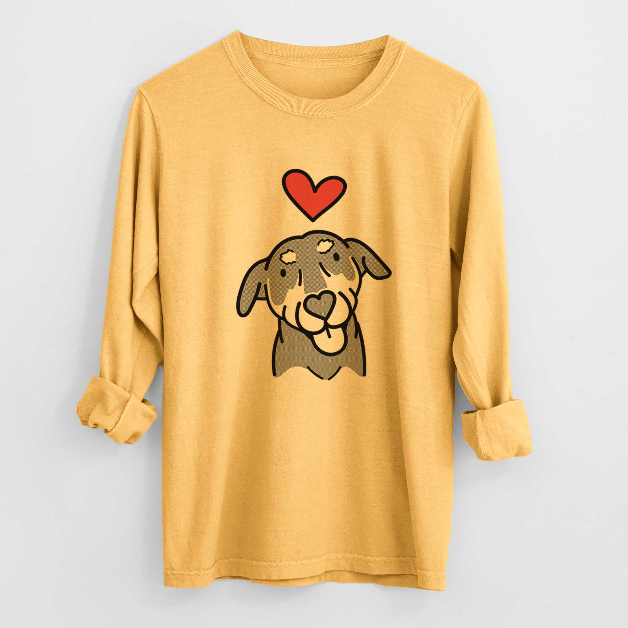 Love Always Mixed Breed - Lousia - Heavyweight 100% Cotton Long Sleeve