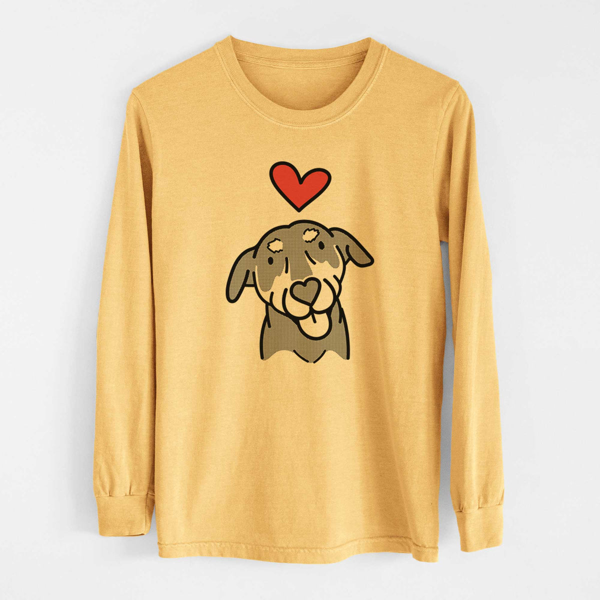 Love Always Mixed Breed - Lousia - Heavyweight 100% Cotton Long Sleeve