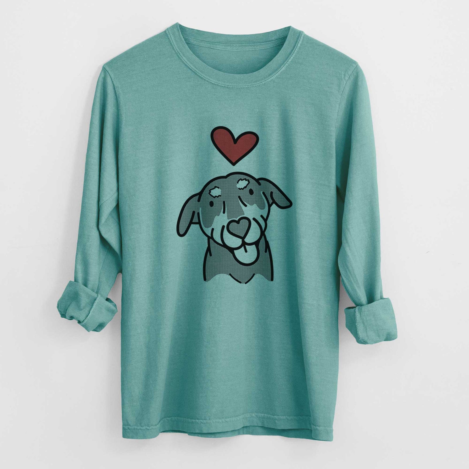 Love Always Mixed Breed - Lousia - Heavyweight 100% Cotton Long Sleeve
