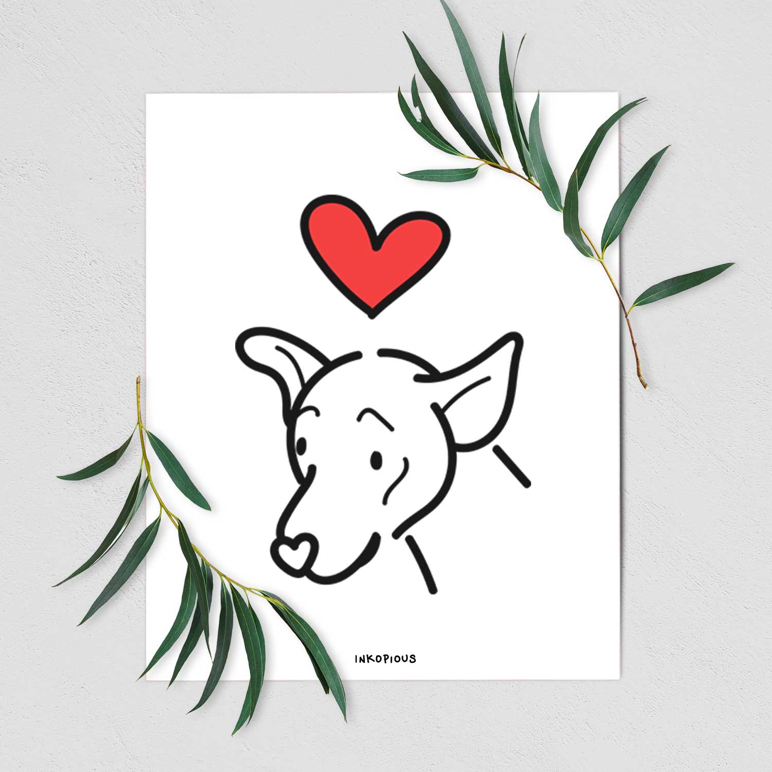 Love Always Mixed Breed - Lucky Art Print