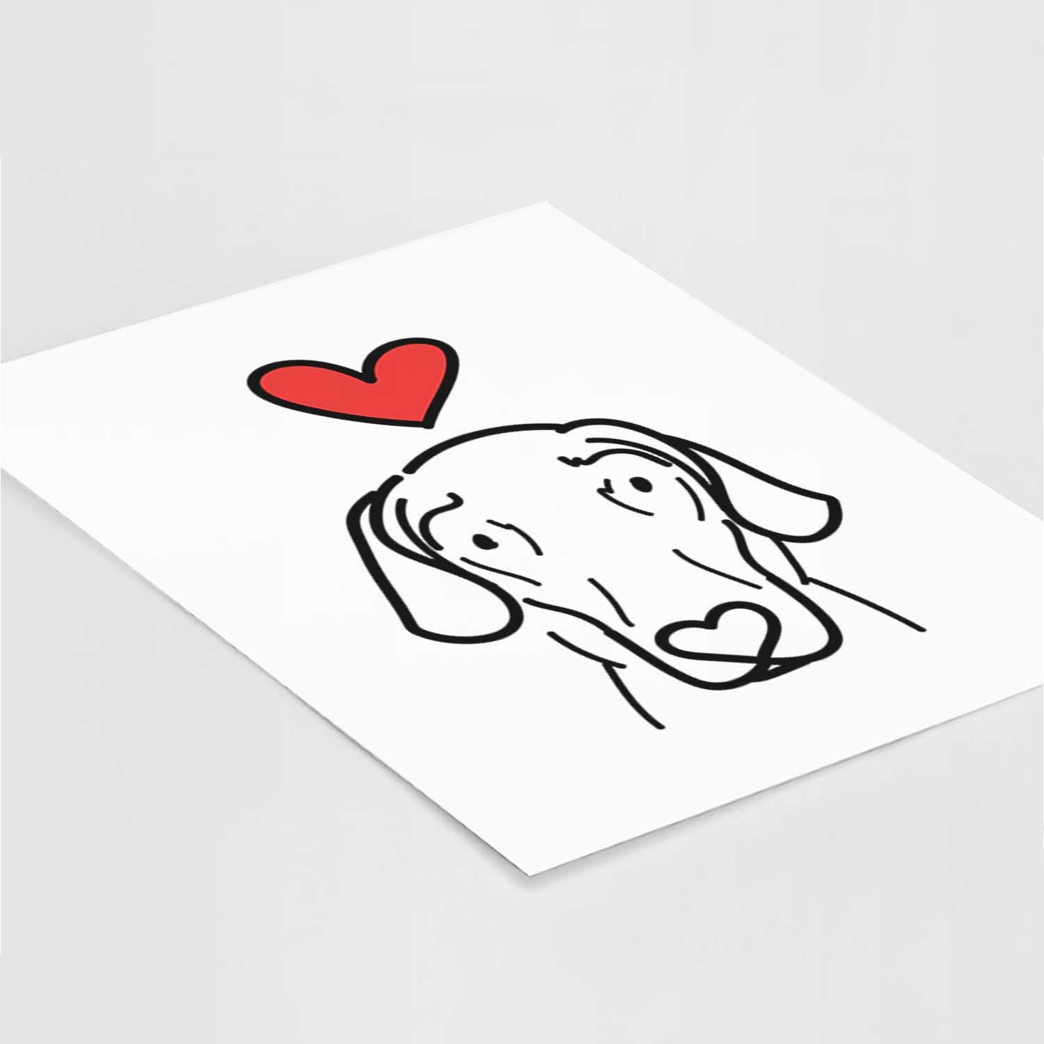 Love Always Great Dane - Lucy Art Print