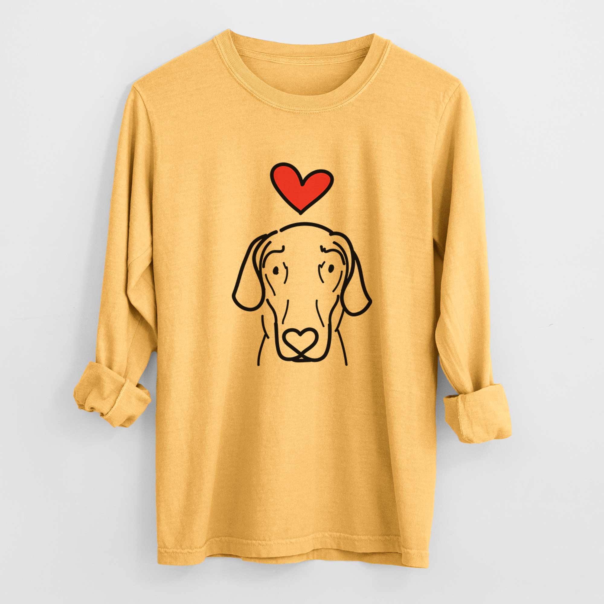 Love Always Great Dane - Lucy - Heavyweight 100% Cotton Long Sleeve