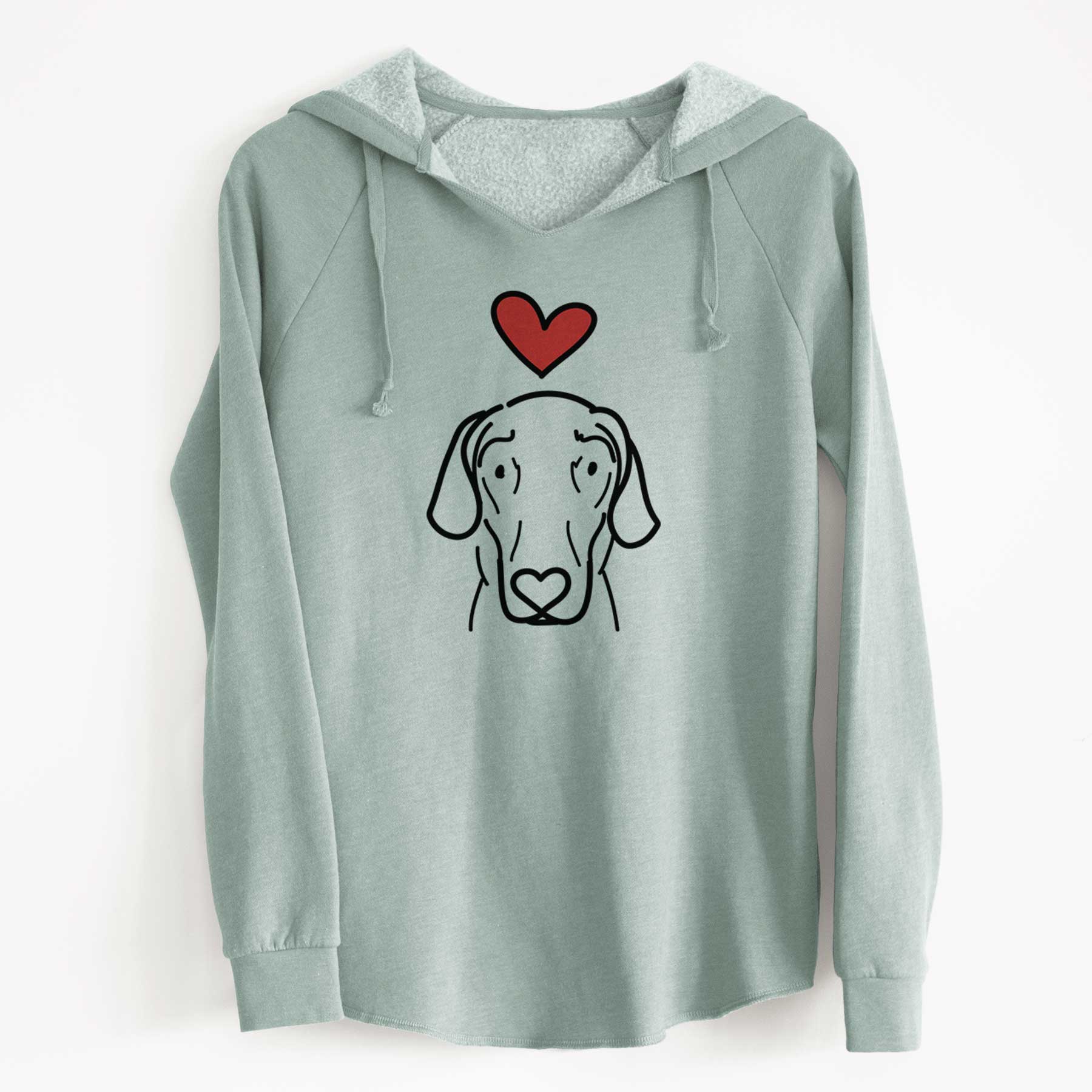 Love Always Great Dane - Lucy - Cali Wave Hooded Sweatshirt