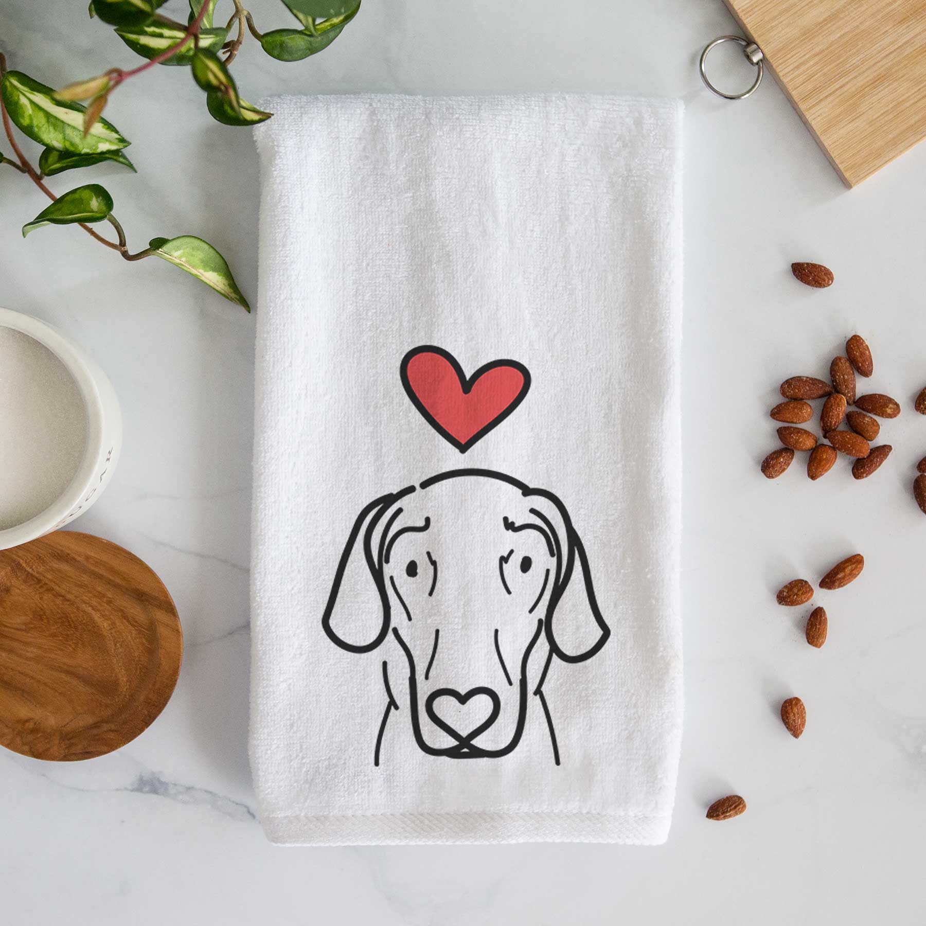 Love Always Great Dane - Lucy - Decorative Hand Towel