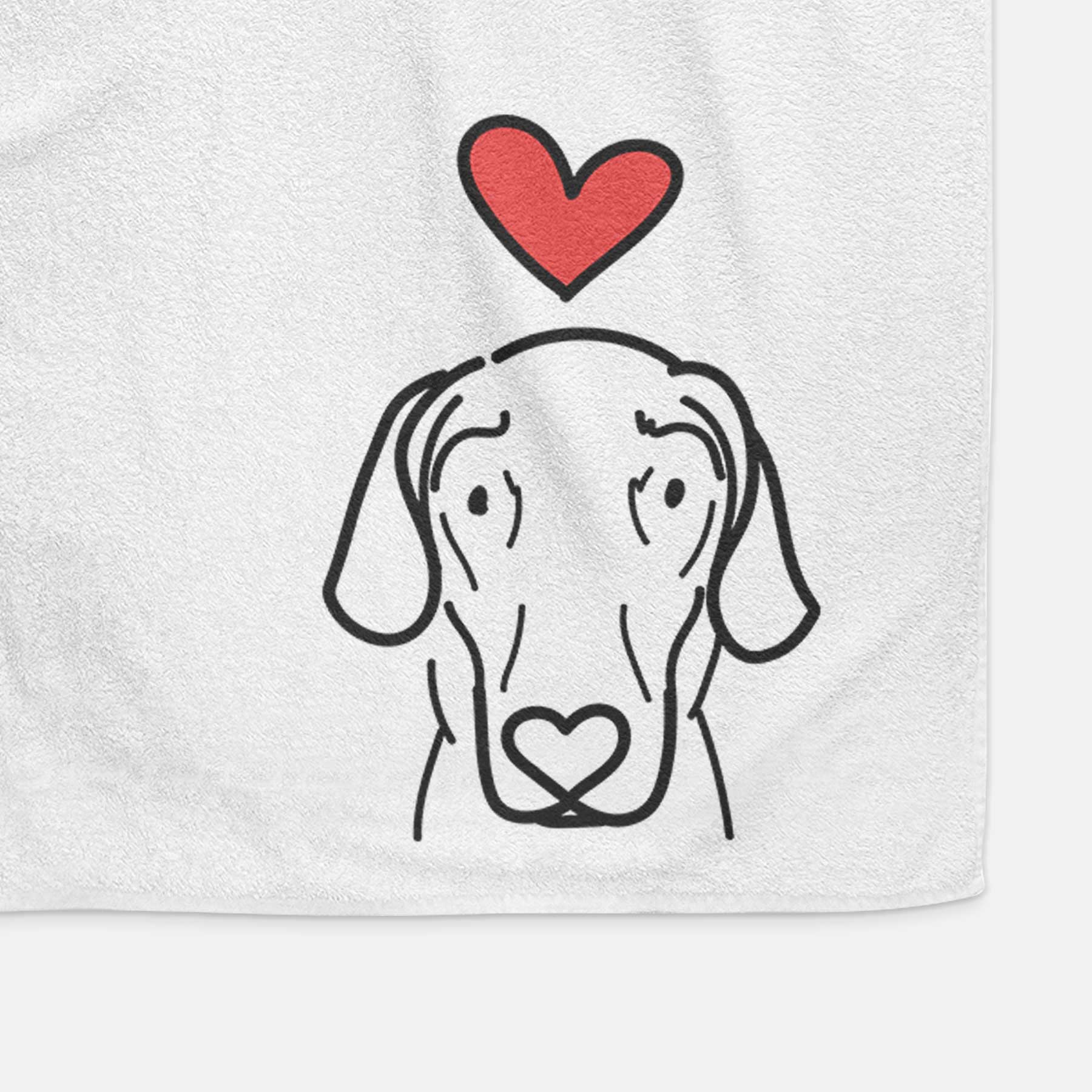 Love Always Great Dane - Lucy - Decorative Hand Towel