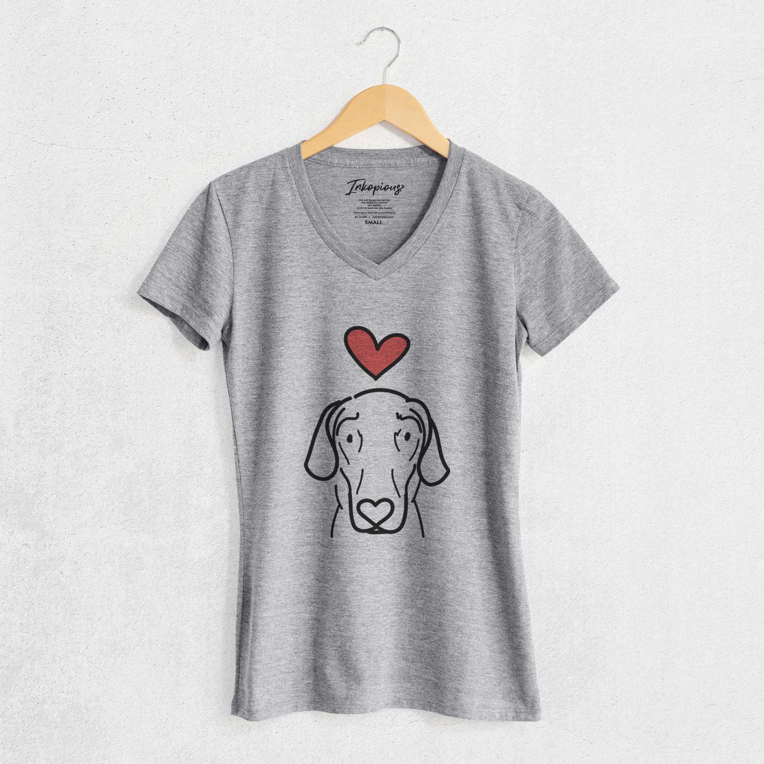 Love Always Great Dane - Lucy - Women's V-neck Shirt