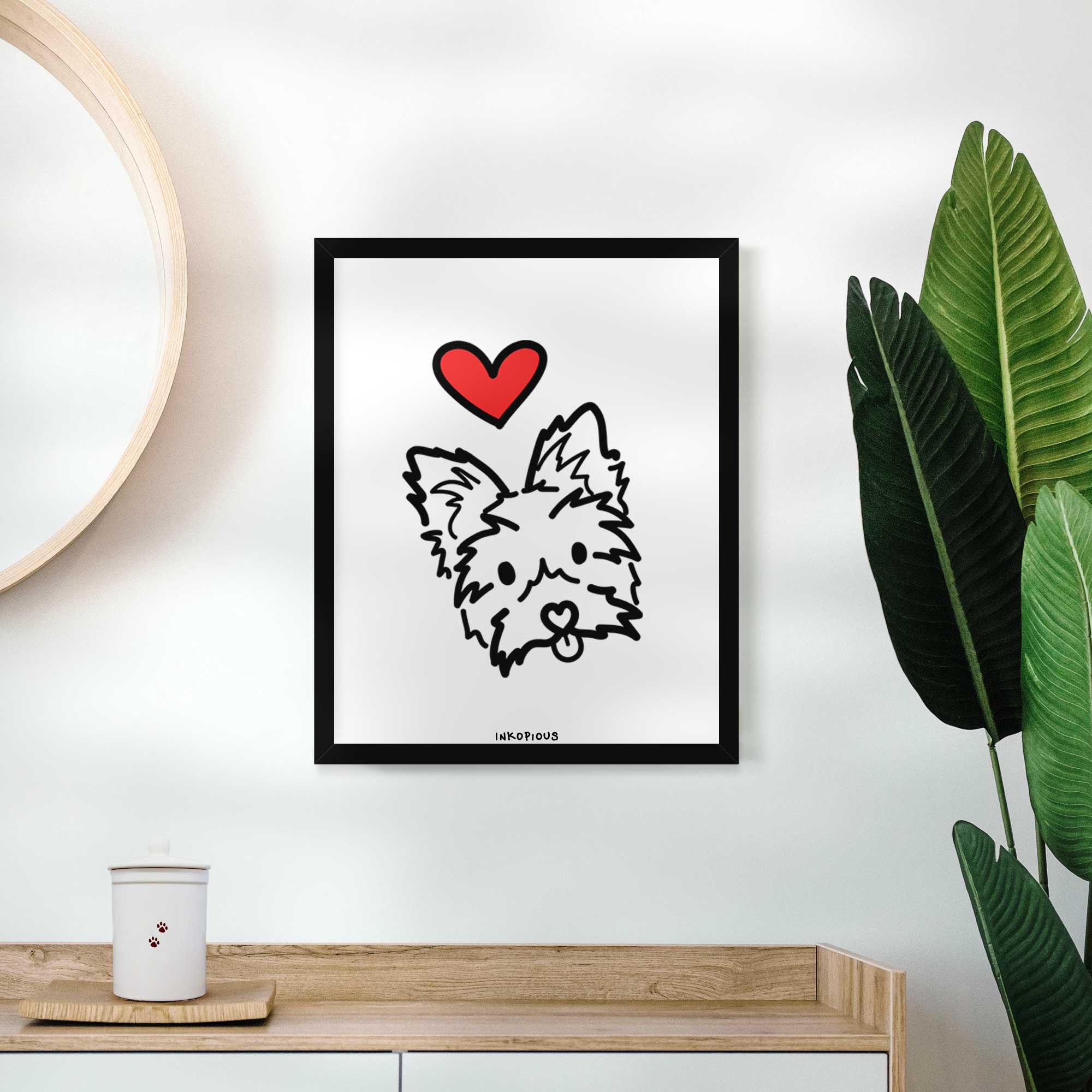 Love Always Yorkshire Terrier - Luna Art Print