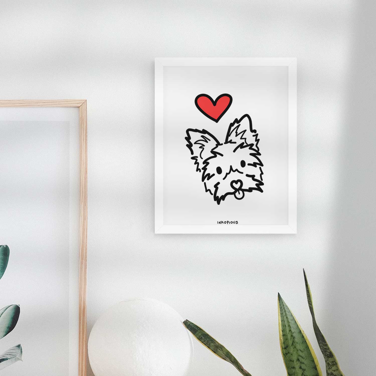 Love Always Yorkshire Terrier - Luna Art Print