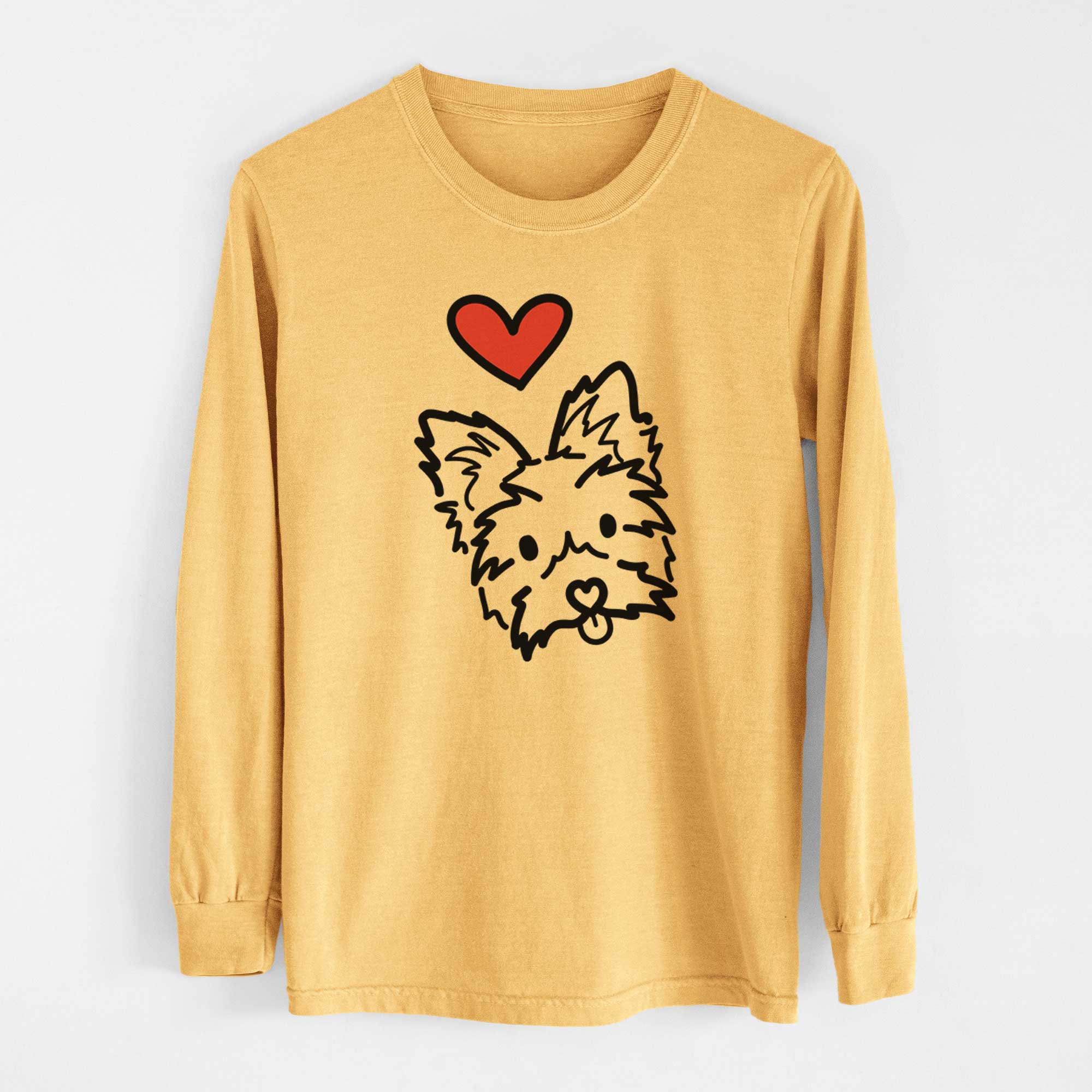 Love Always Yorkshire Terrier - Luna - Heavyweight 100% Cotton Long Sleeve