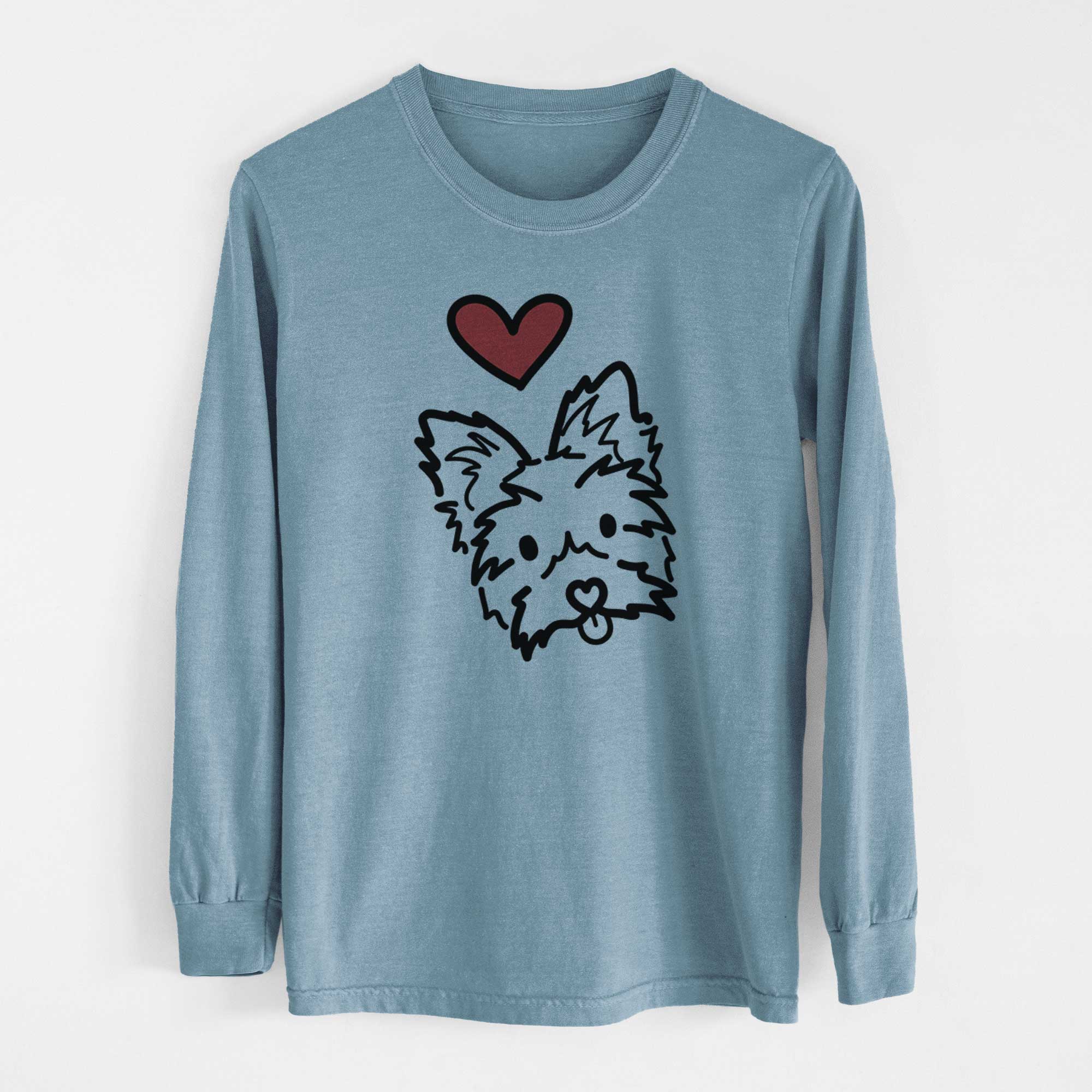 Love Always Yorkshire Terrier - Luna - Heavyweight 100% Cotton Long Sleeve