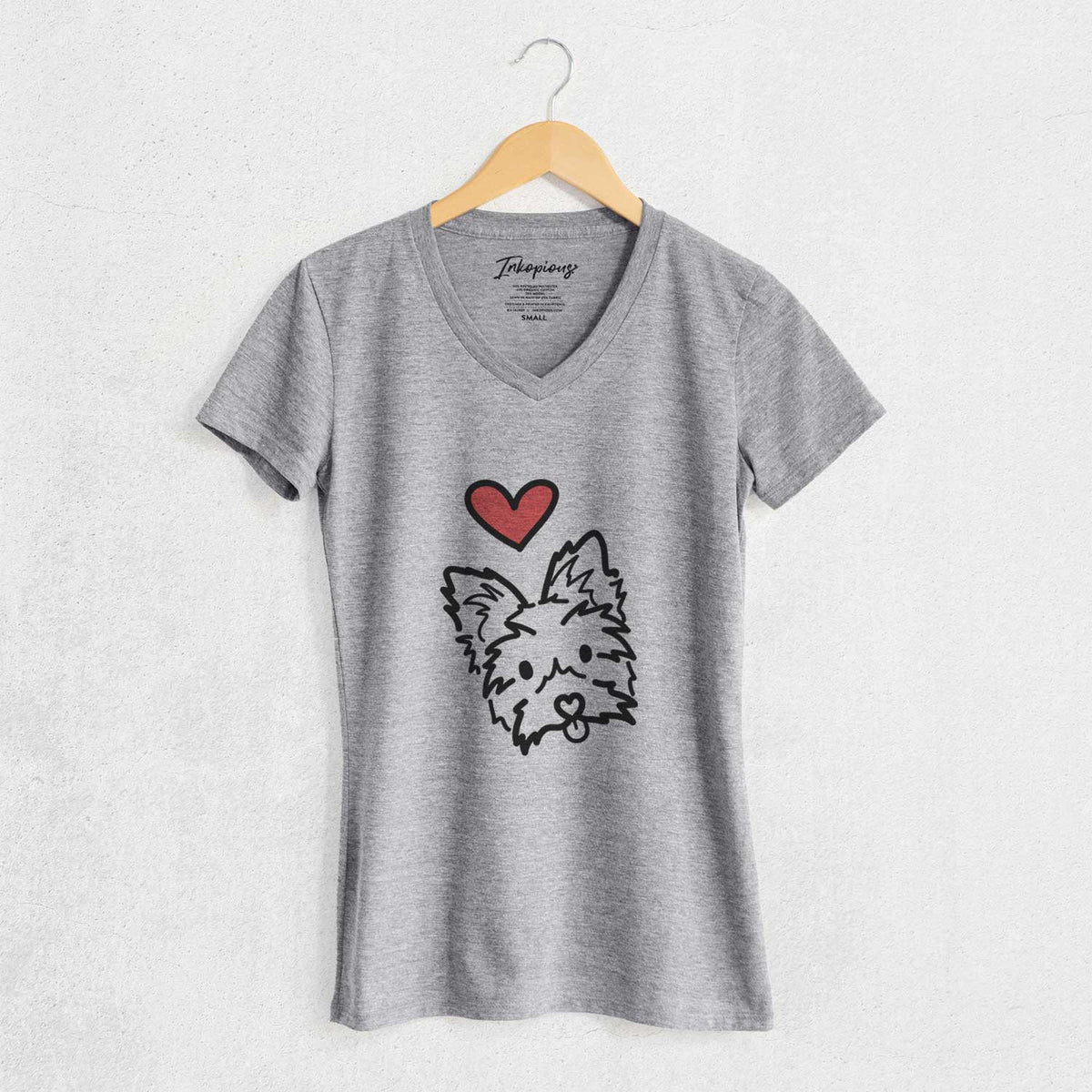 Love Always Yorkshire Terrier - Luna - Women's V-neck Shirt