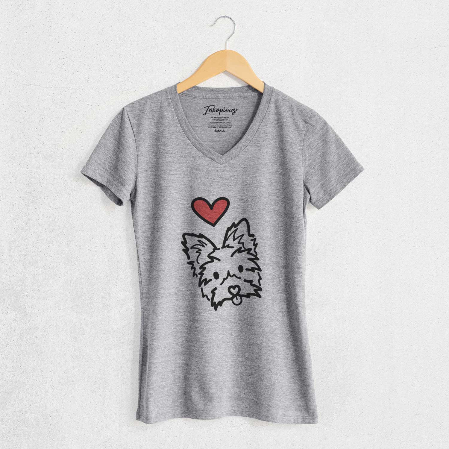 Love Always Yorkshire Terrier - Luna - Women's V-neck Shirt