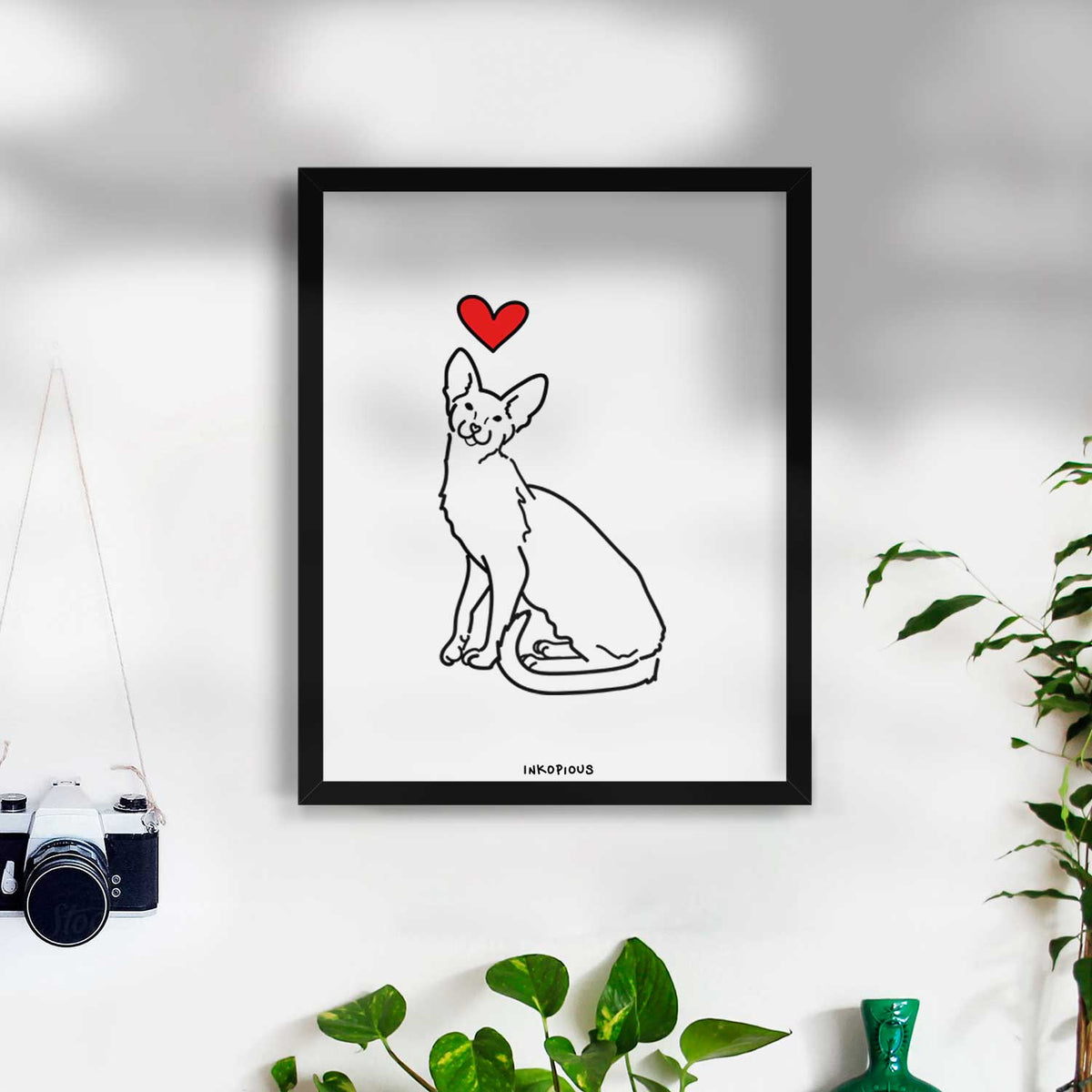 Love Always Oriental Shorthair Cat - Lyra Art Print