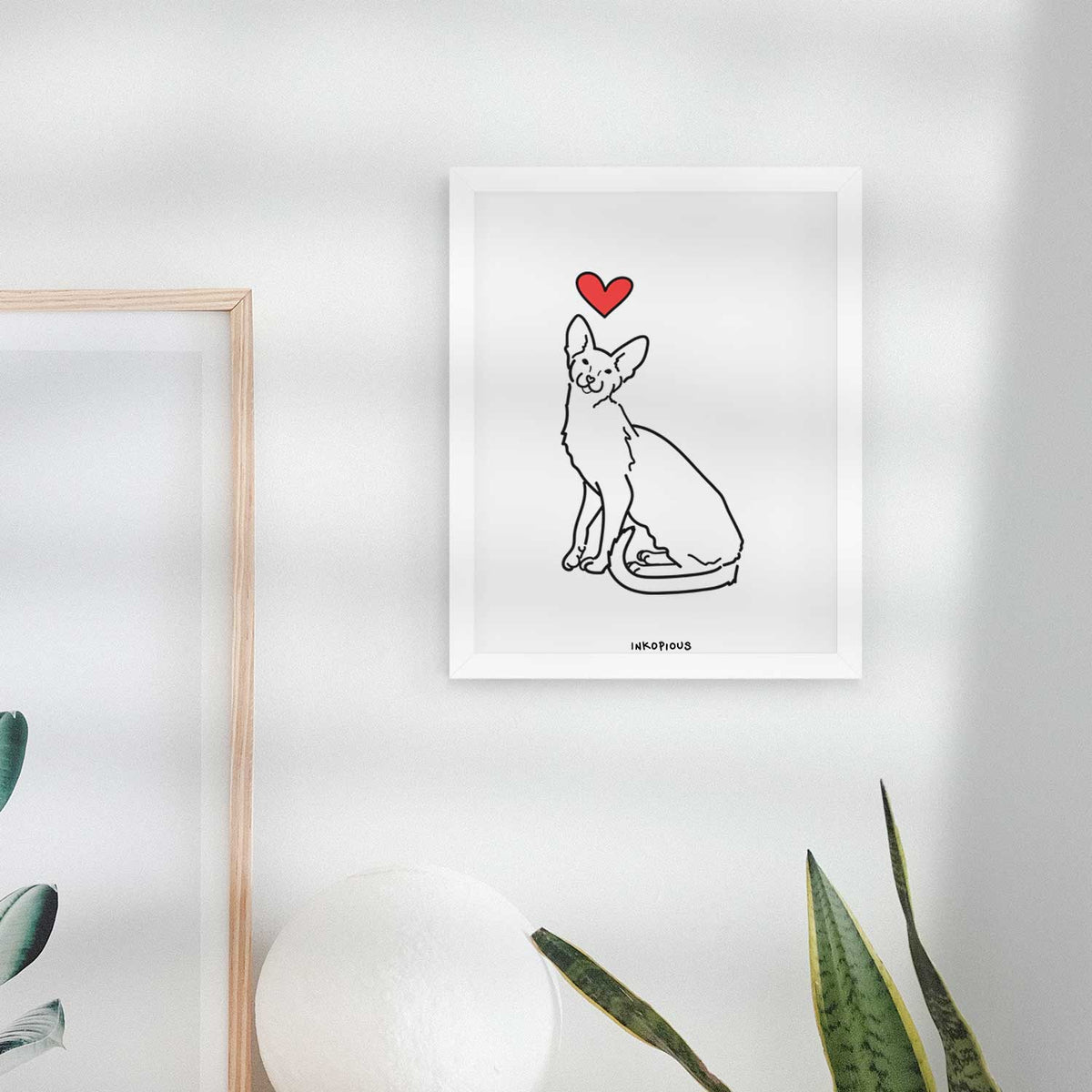 Love Always Oriental Shorthair Cat - Lyra Art Print