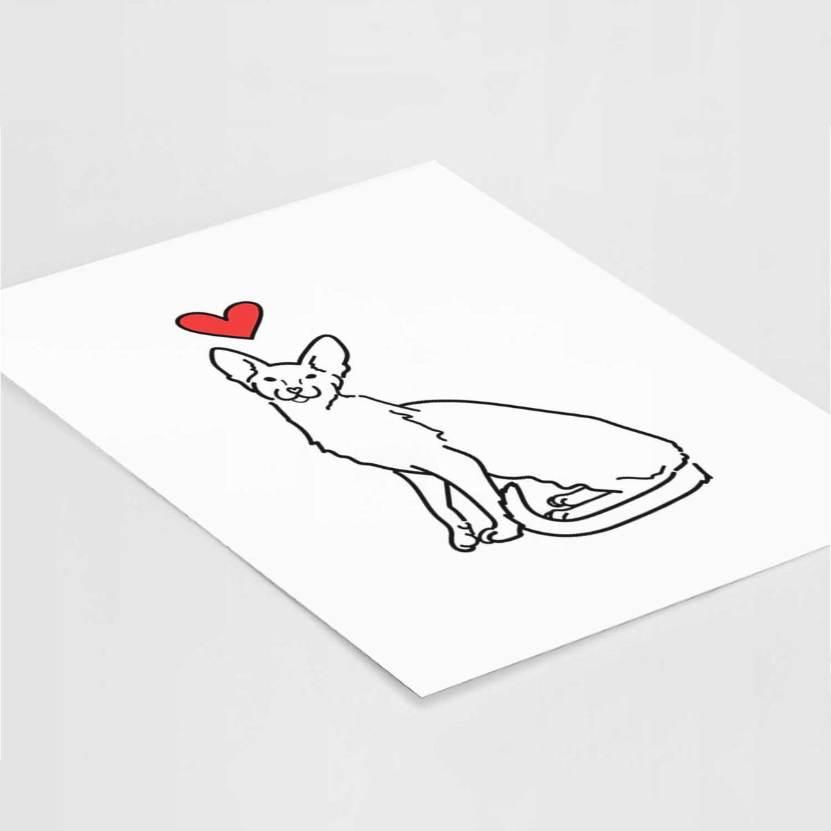 Love Always Oriental Shorthair Cat - Lyra Art Print