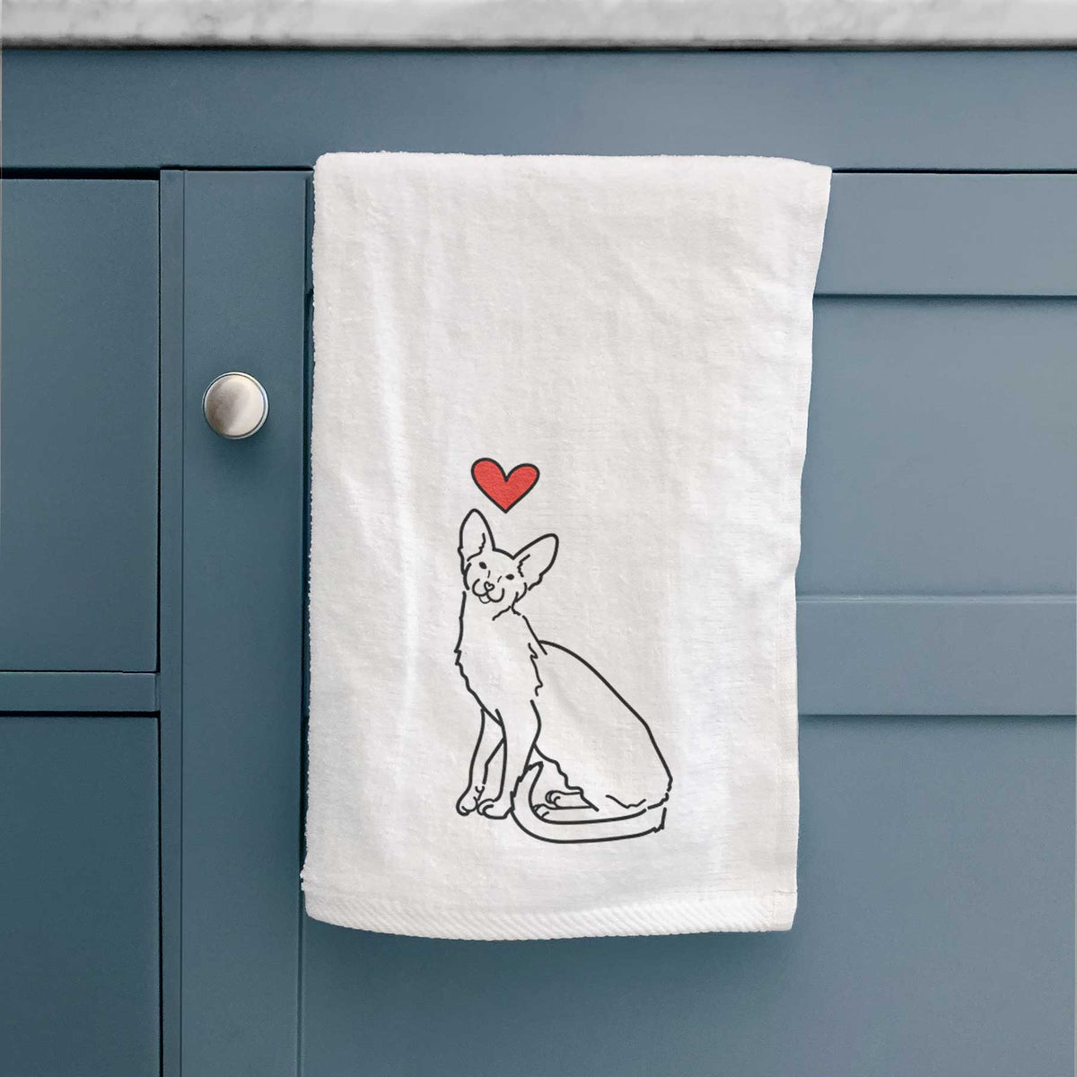 Love Always Oriental Shorthair Cat - Lyra - Decorative Hand Towel