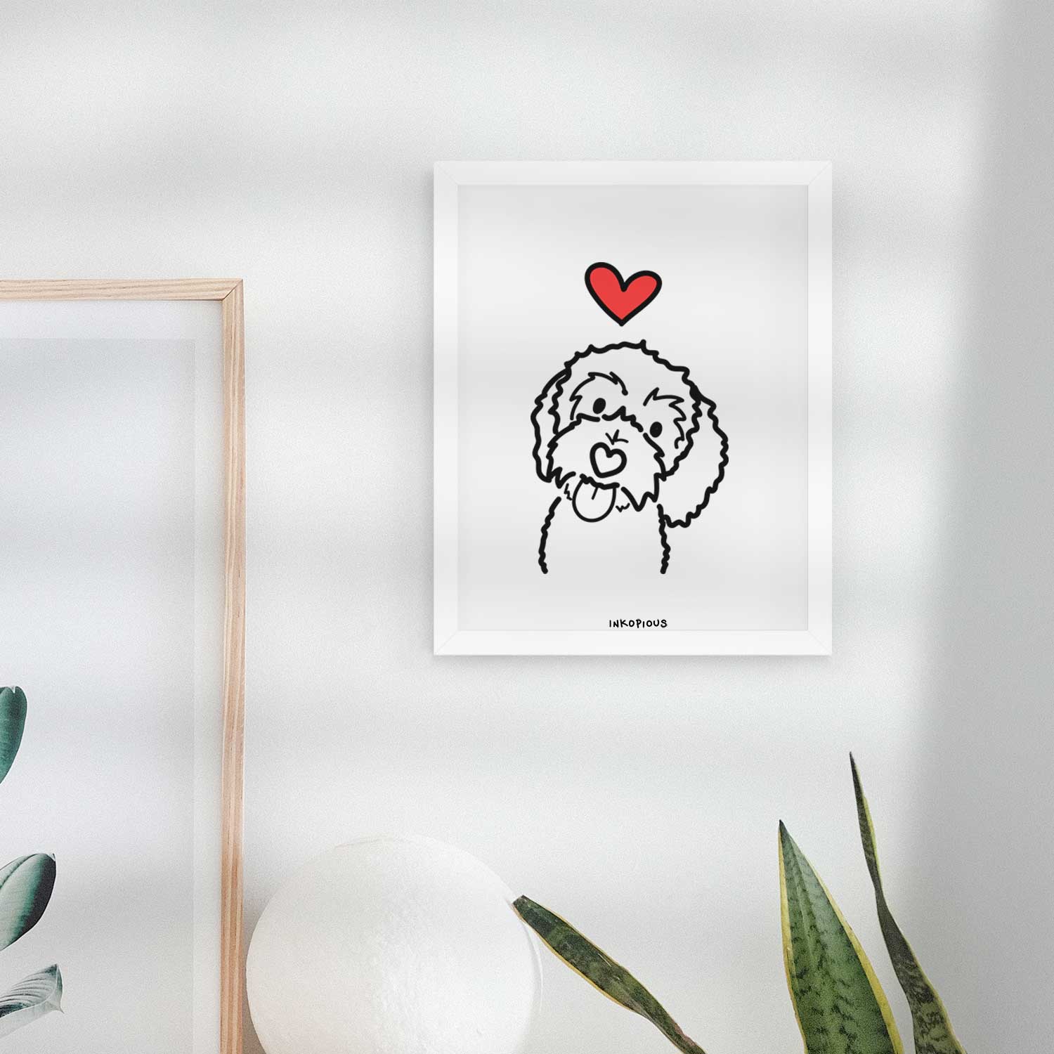 Love Always Bernedoodle - Mabel Art Print