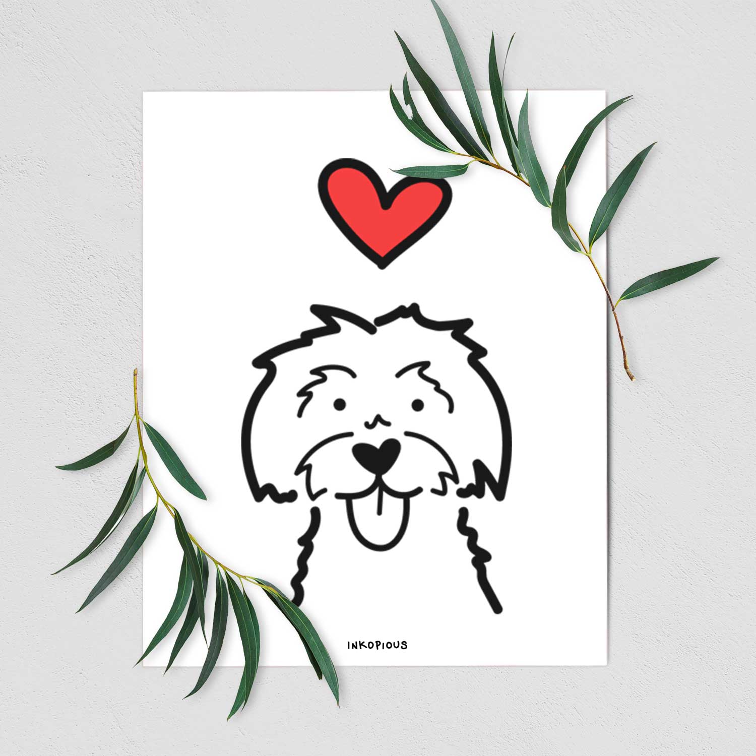 Love Always Maltese Art Print