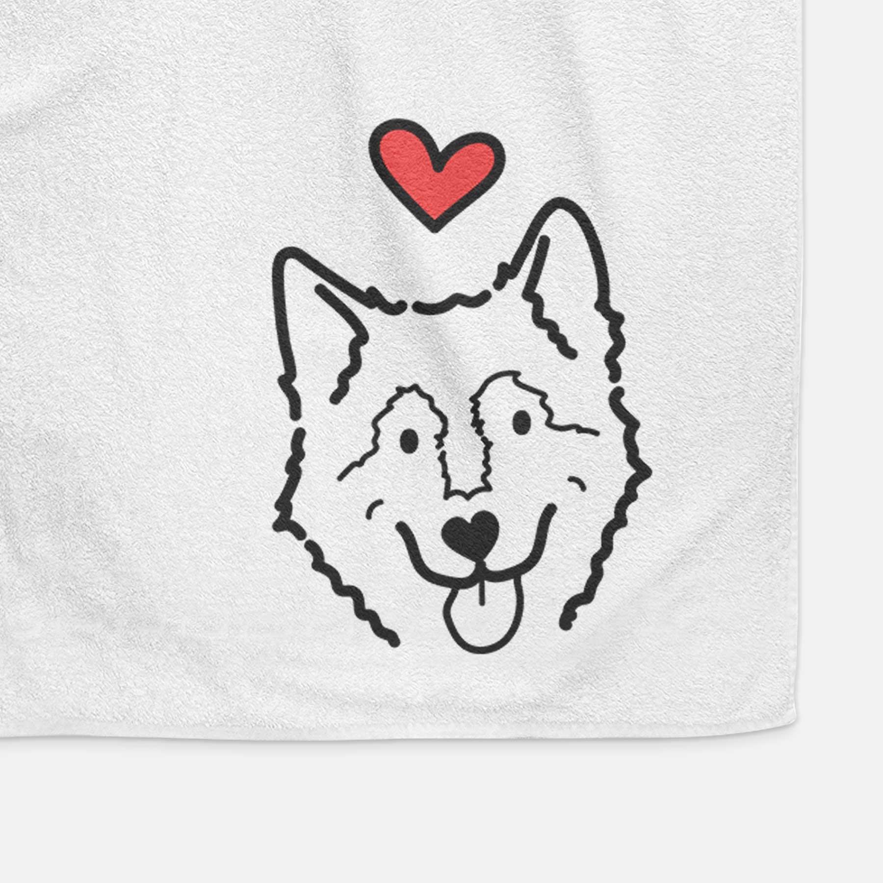 Love Always Alaskan Malamute - Max - Decorative Hand Towel