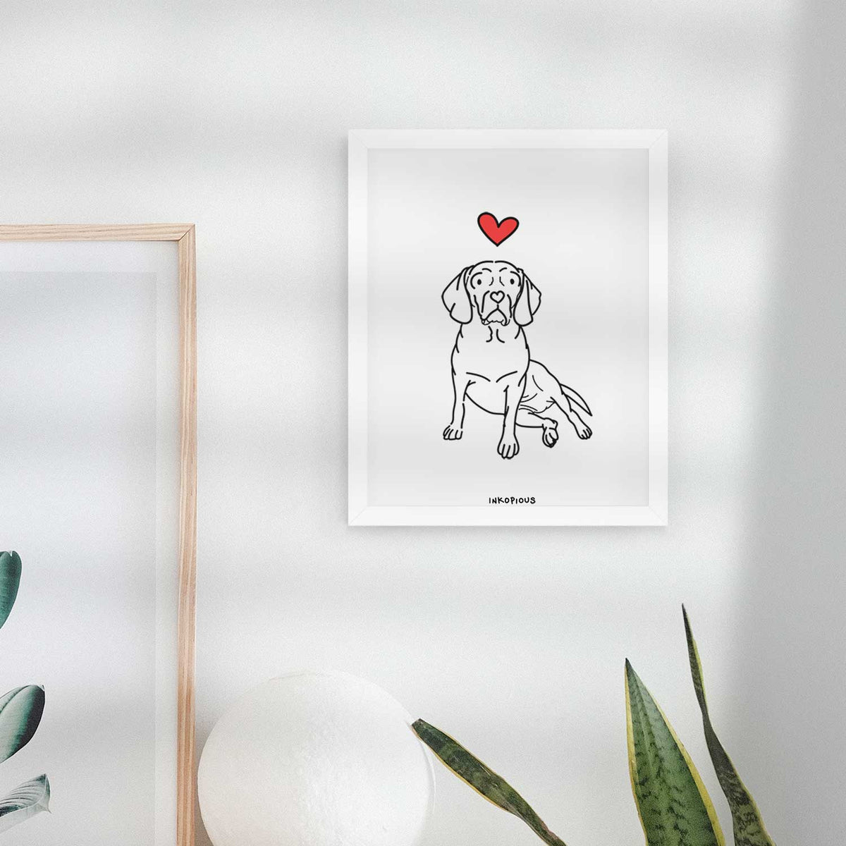Love Always Puggle - Mayble Art Print