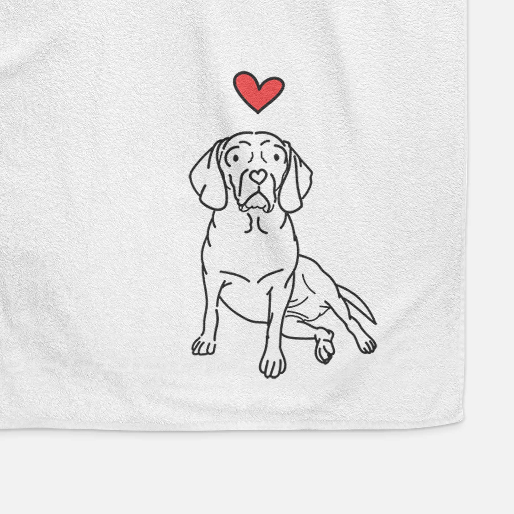 Love Always Puggle - Mayble - Decorative Hand Towel