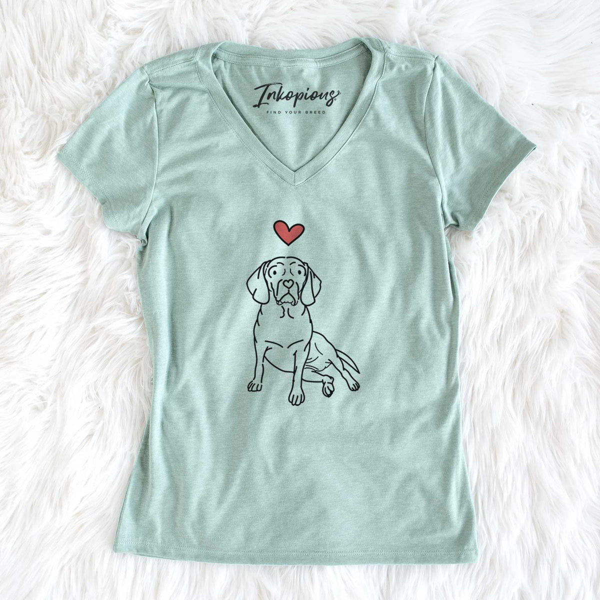 Love Always Puggle - Mayble - Women's V-neck Shirt