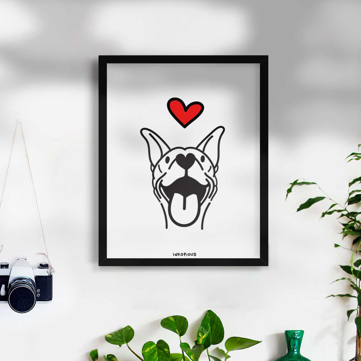 Love Always Basenji - Merlin Art Print