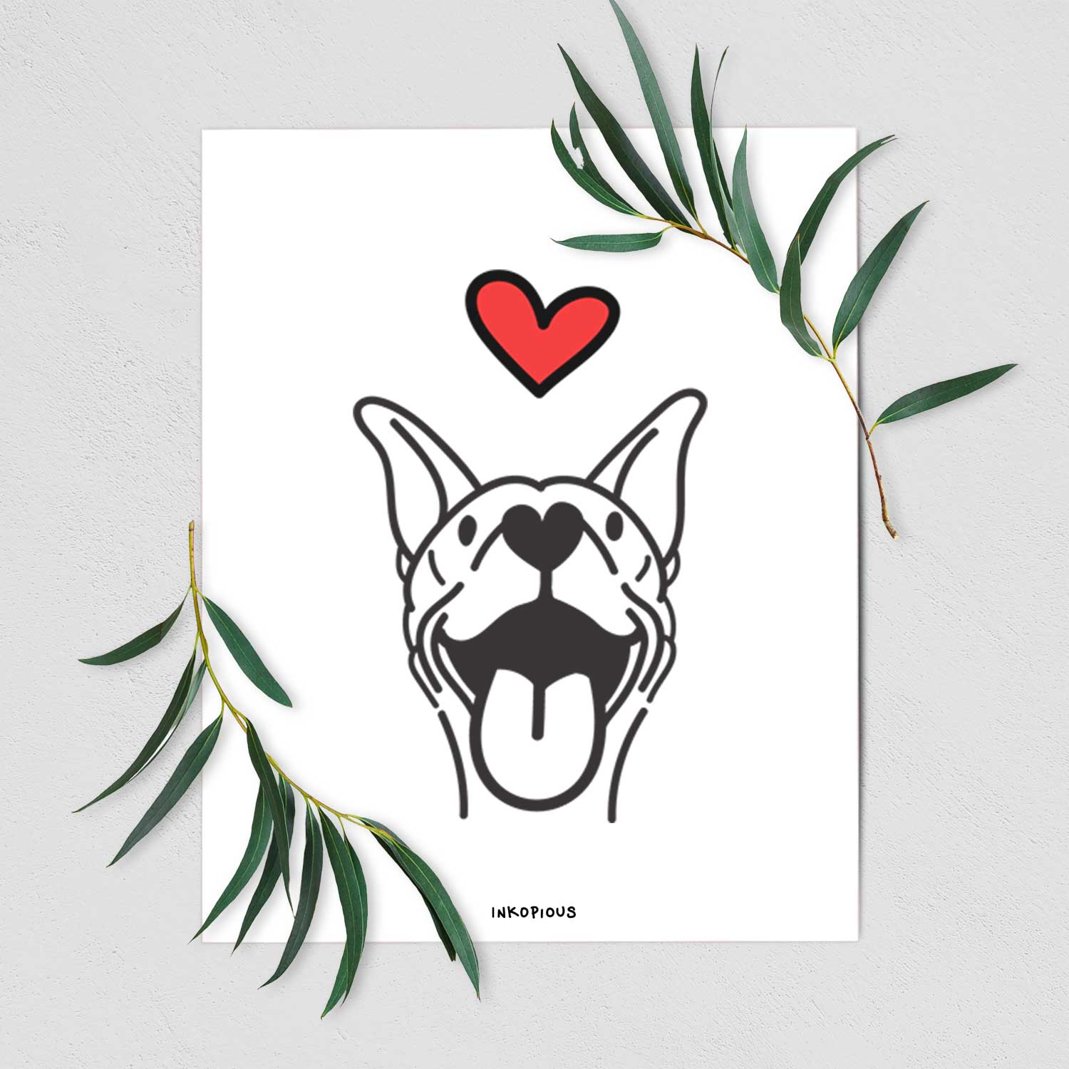 Love Always Basenji - Merlin Art Print