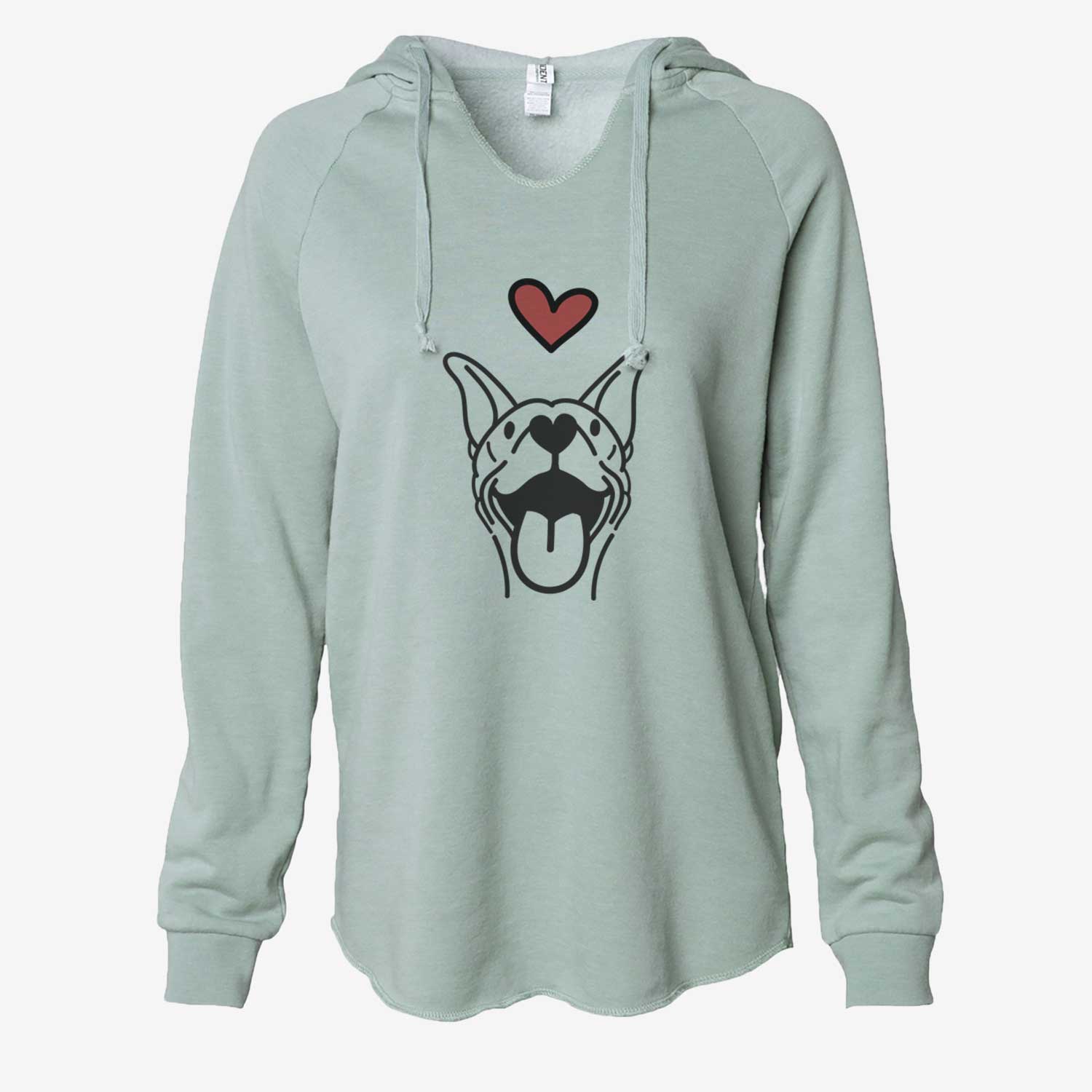 Love Always Basenji - Merlin - Cali Wave Hooded Sweatshirt
