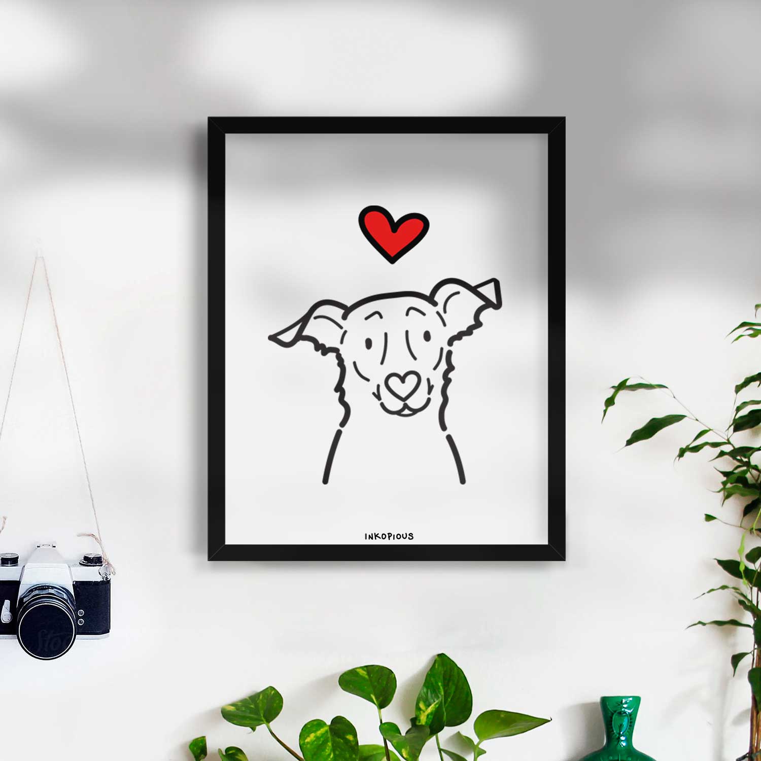 Love Always Border Collie Mix - Millie Art Print