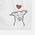 Love Always Border Collie Mix - Millie - Decorative Hand Towel