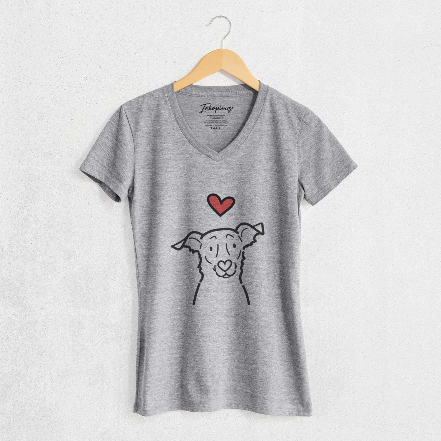 Love Always Border Collie Mix - Millie - Women's V-neck Shirt