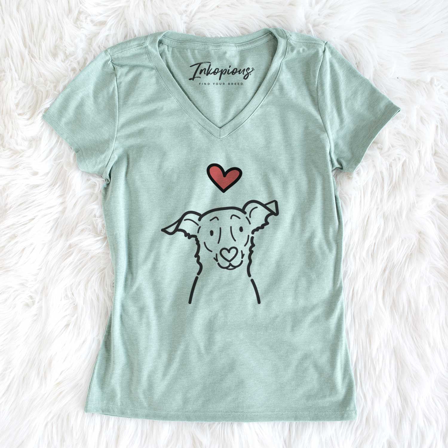 Love Always Border Collie Mix - Millie - Women's V-neck Shirt