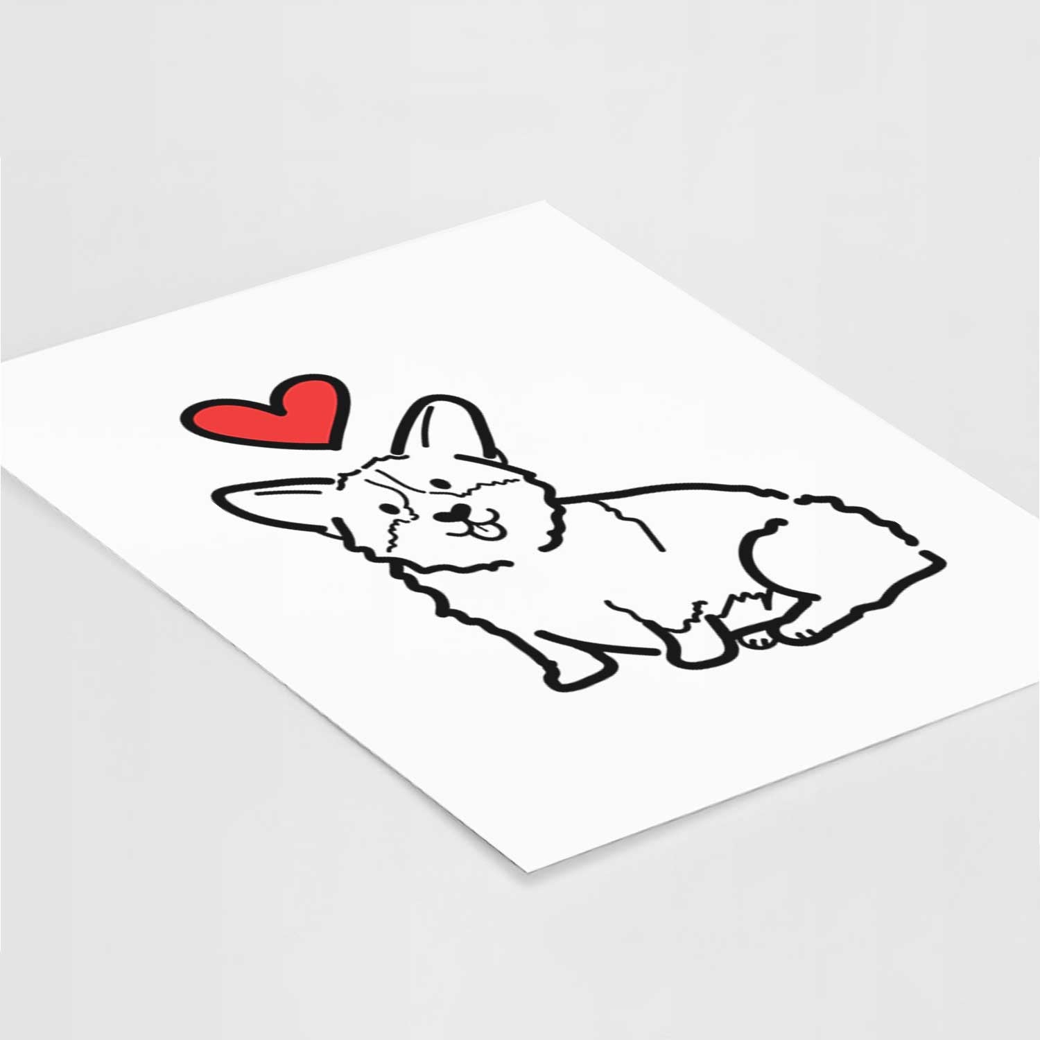 Love Always Pembroke Welsh Corgi - Millie Art Print