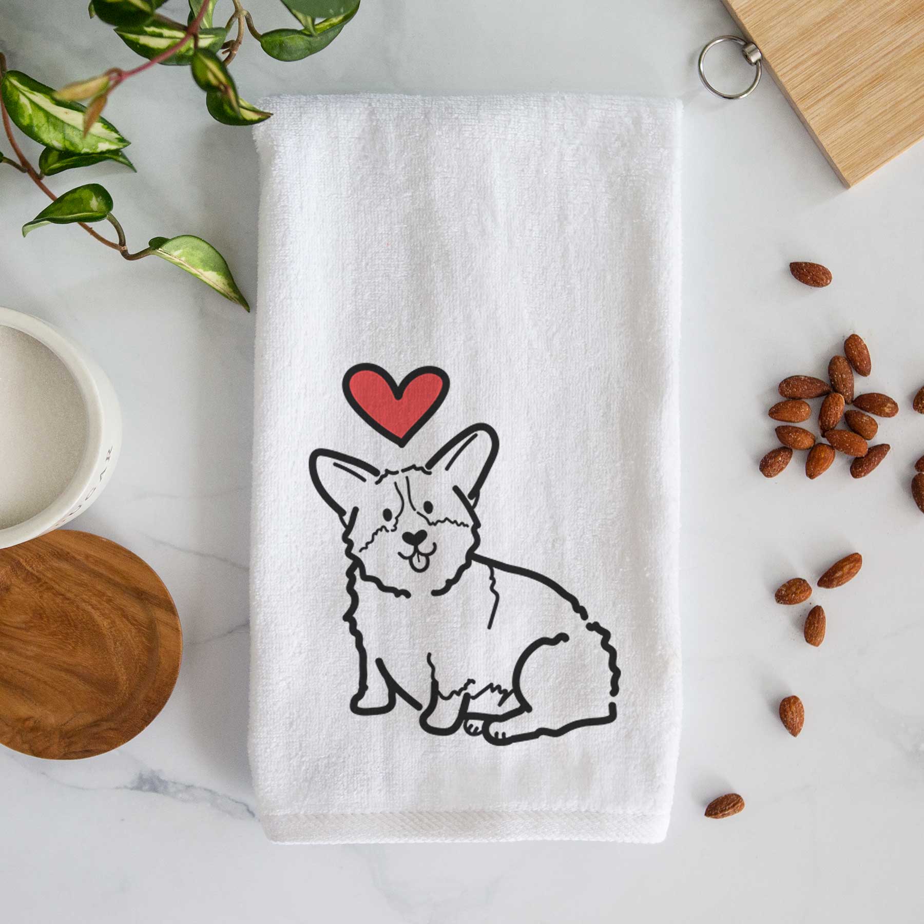 Love Always Pembroke Welsh Corgi - Millie - Decorative Hand Towel