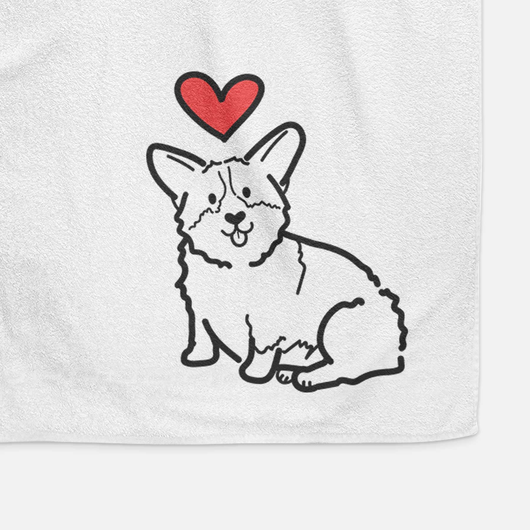 Love Always Pembroke Welsh Corgi - Millie - Decorative Hand Towel