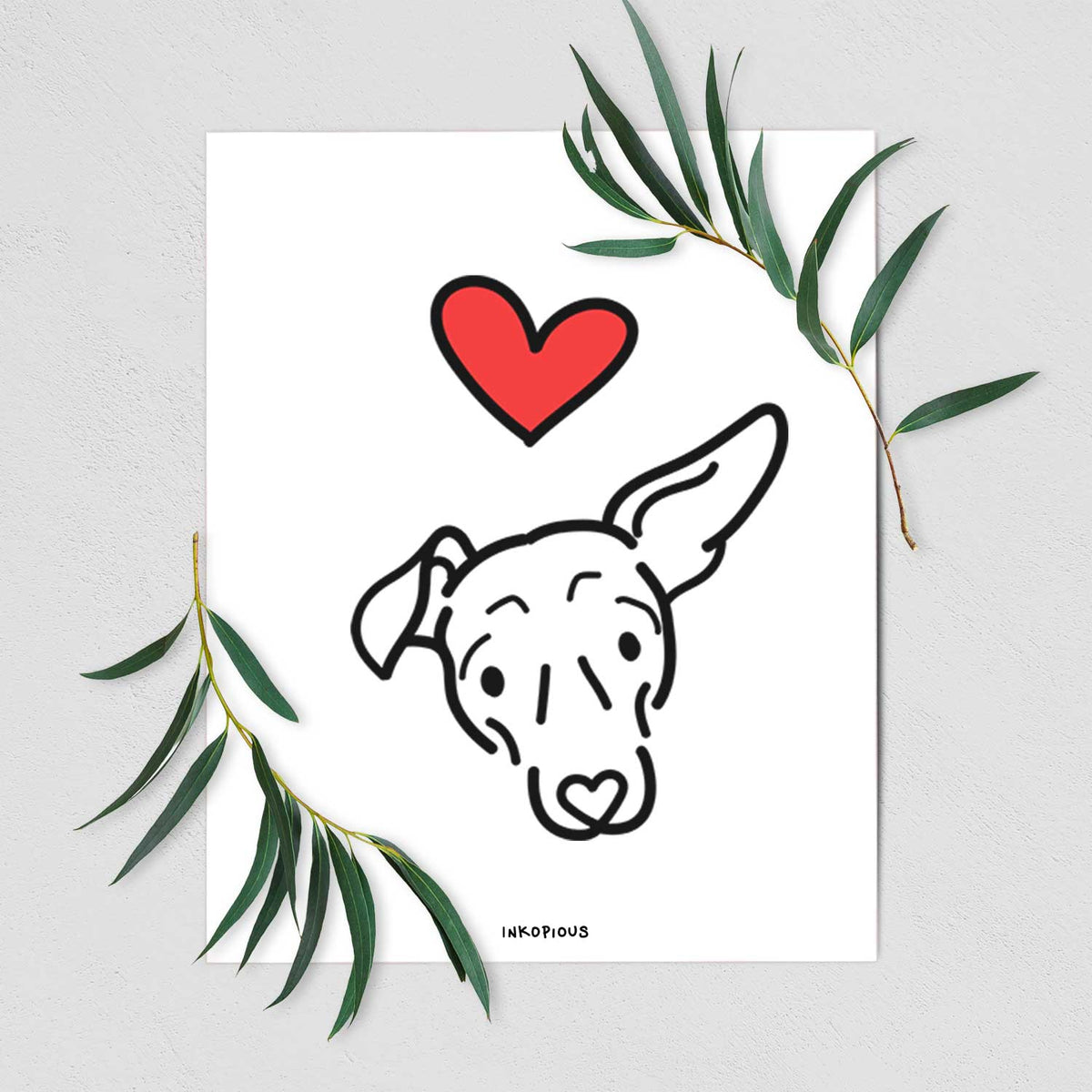 Love Always Mixed Breed - Millie Art Print