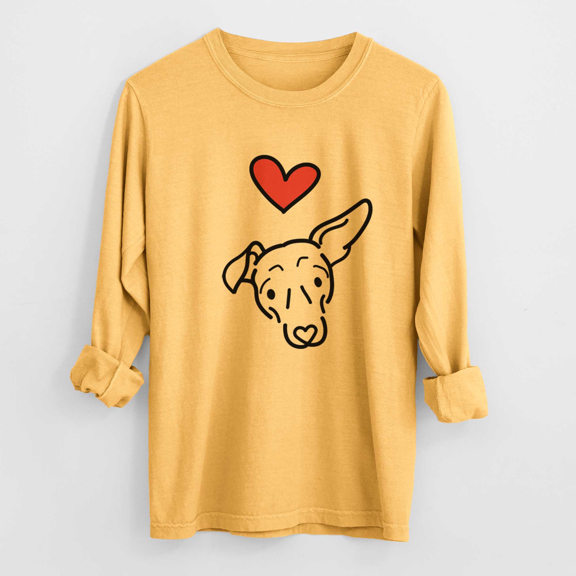 Love Always Mixed Breed - Millie - Heavyweight 100% Cotton Long Sleeve