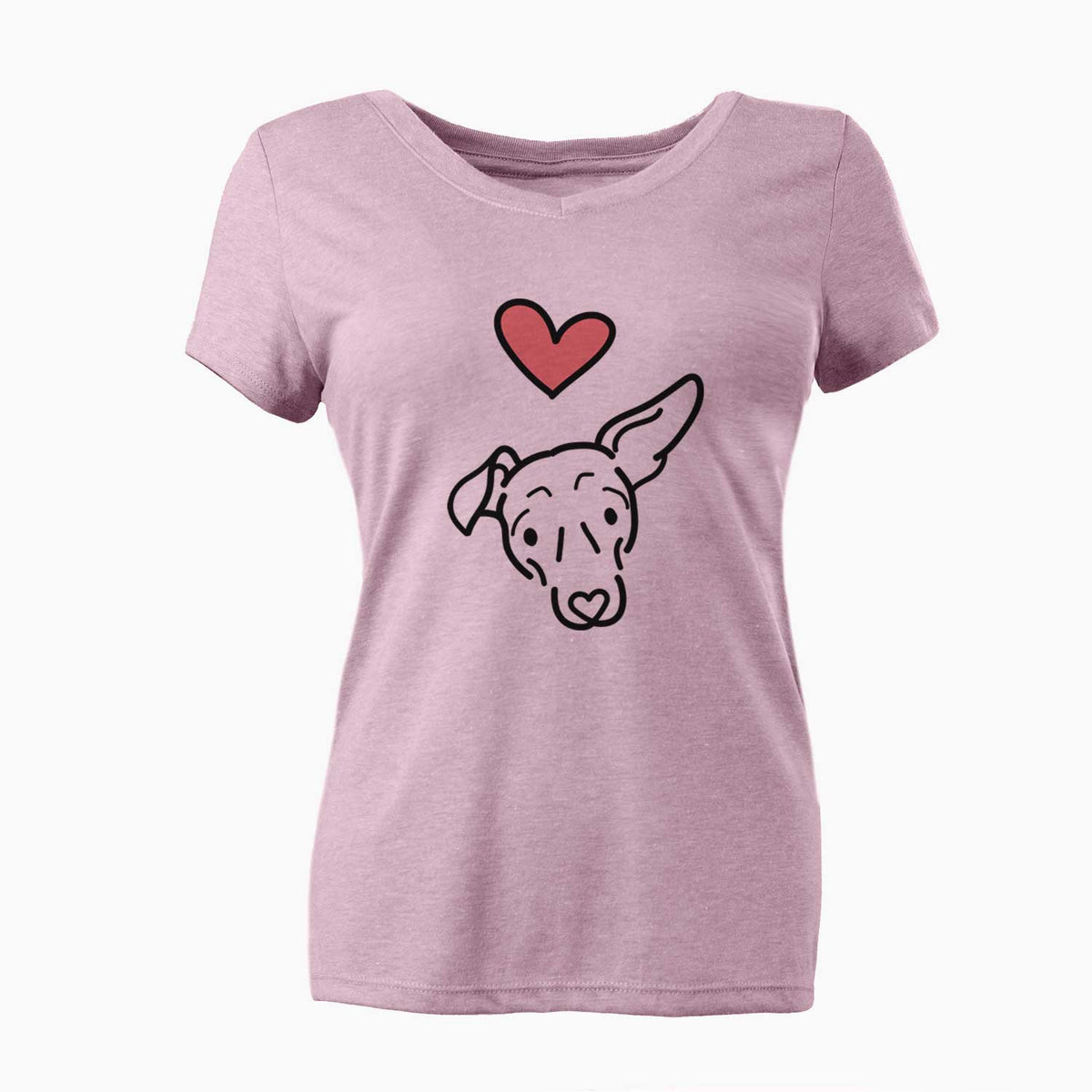 Love Always Mixed Breed - Millie - Women's V-neck Shirt