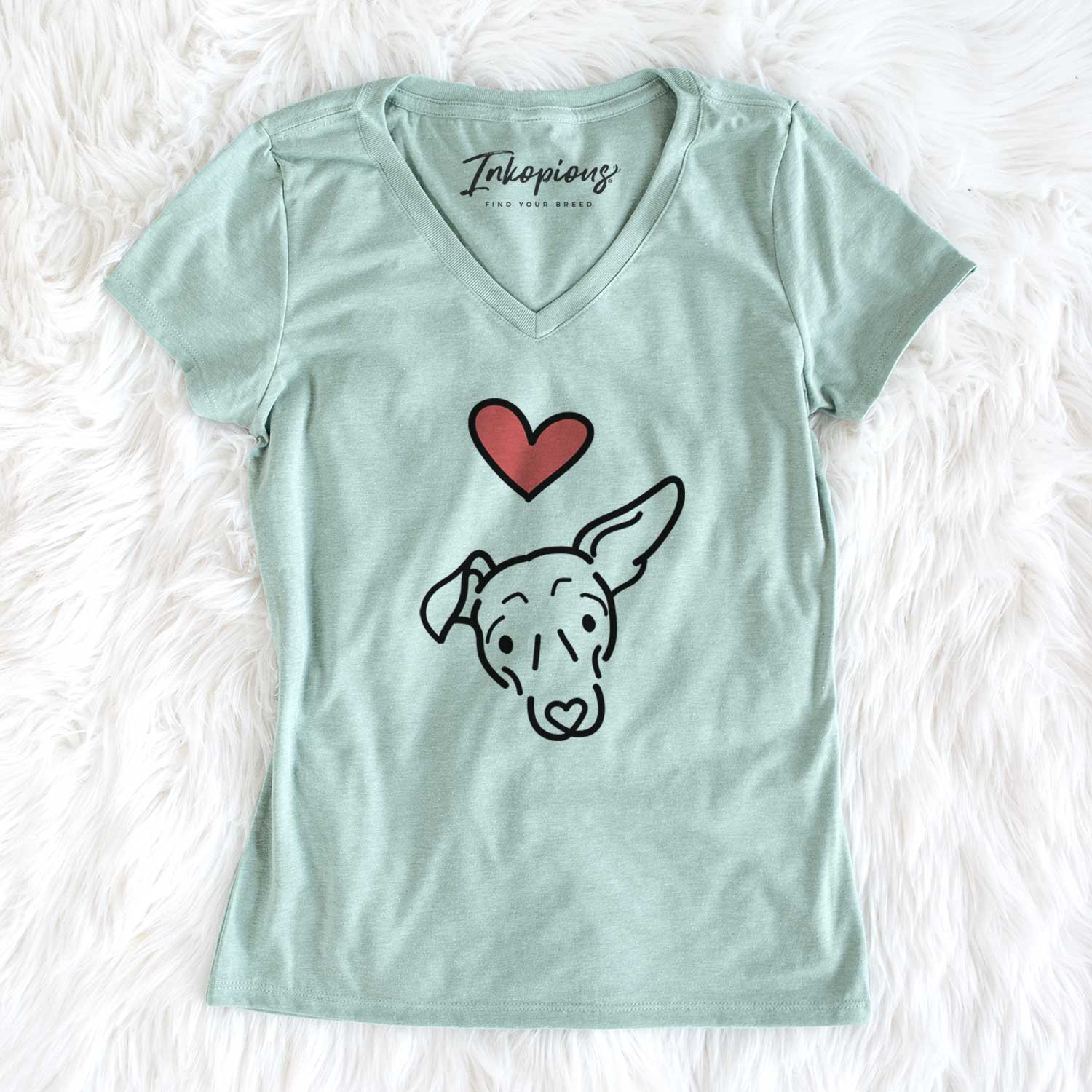 Love Always Mixed Breed - Millie - Women's V-neck Shirt