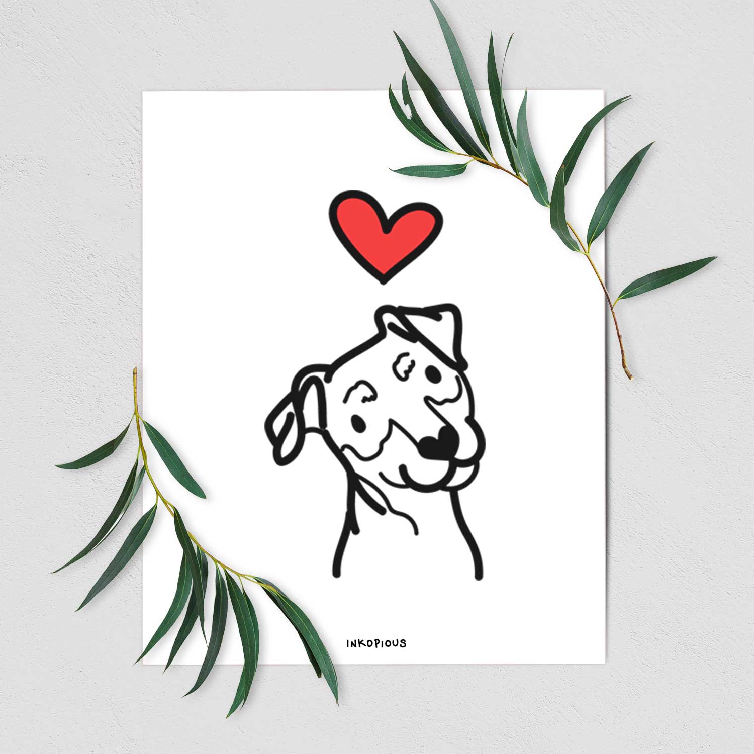 Love Always Mini Pinscher Art Print