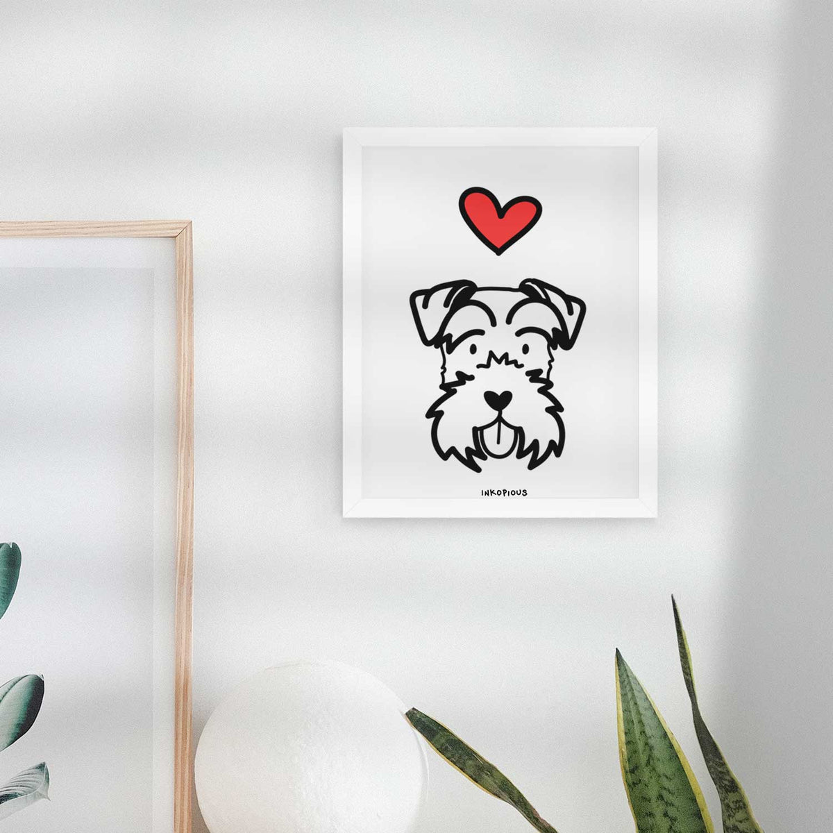 Love Always Miniature Schnauzer Art Print