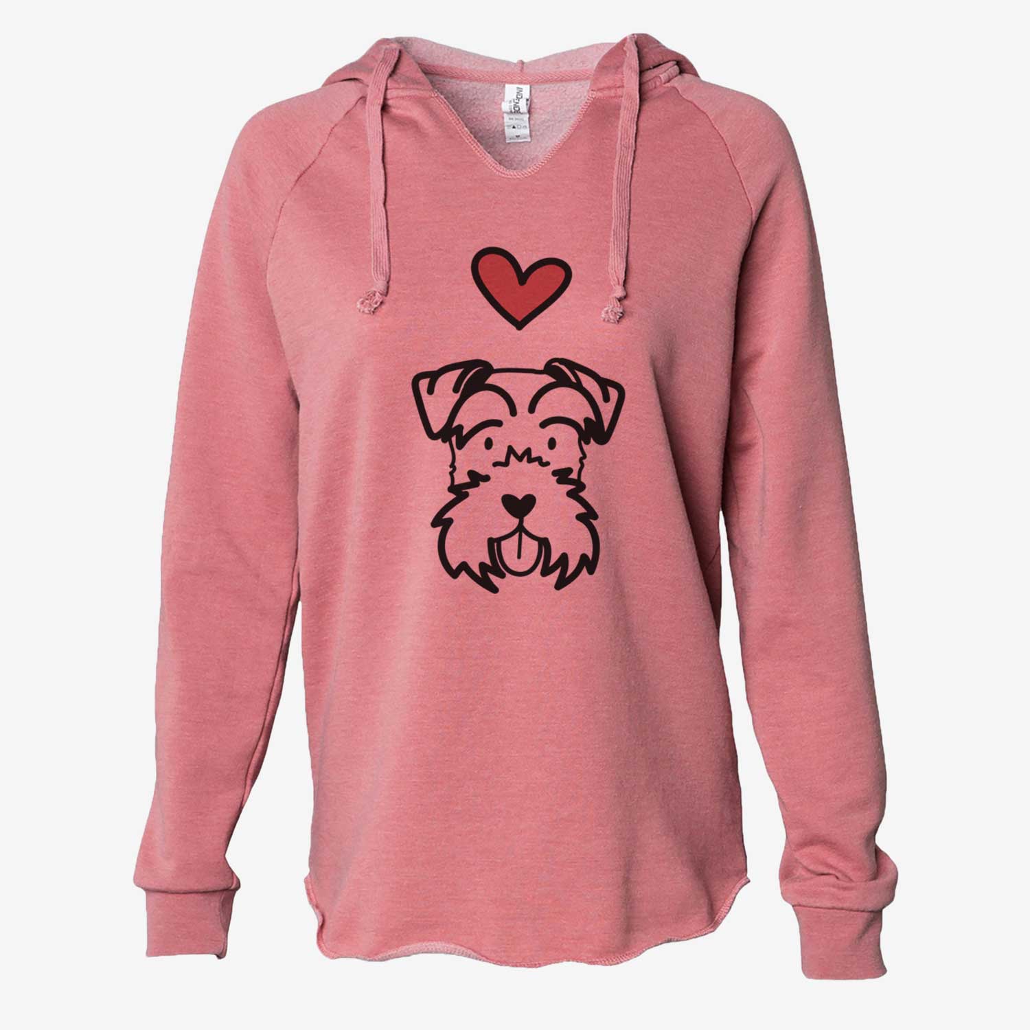 Love Always Miniature Schnauzer - Cali Wave Hooded Sweatshirt