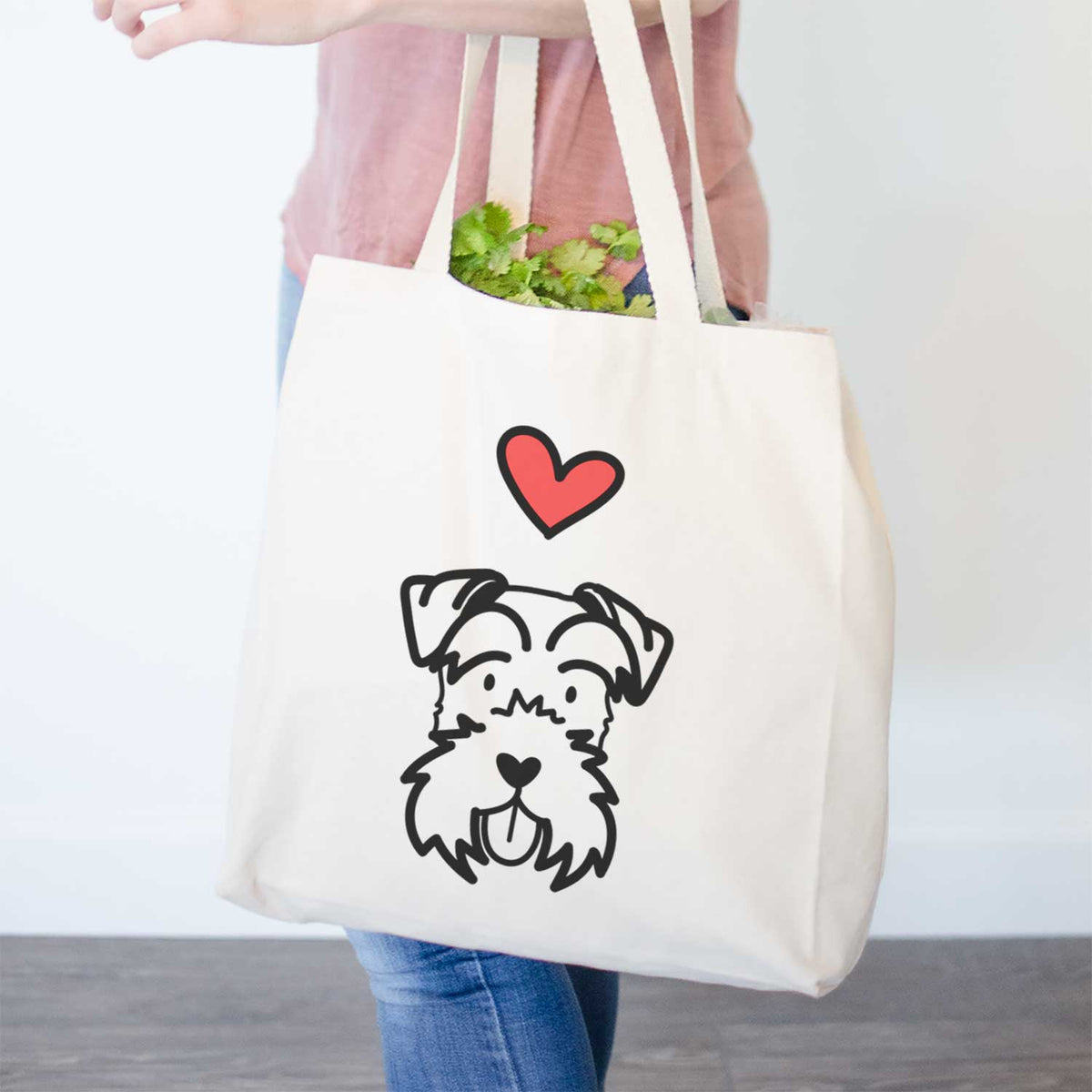 Love Always Miniature Schnauzer - Tote Bag