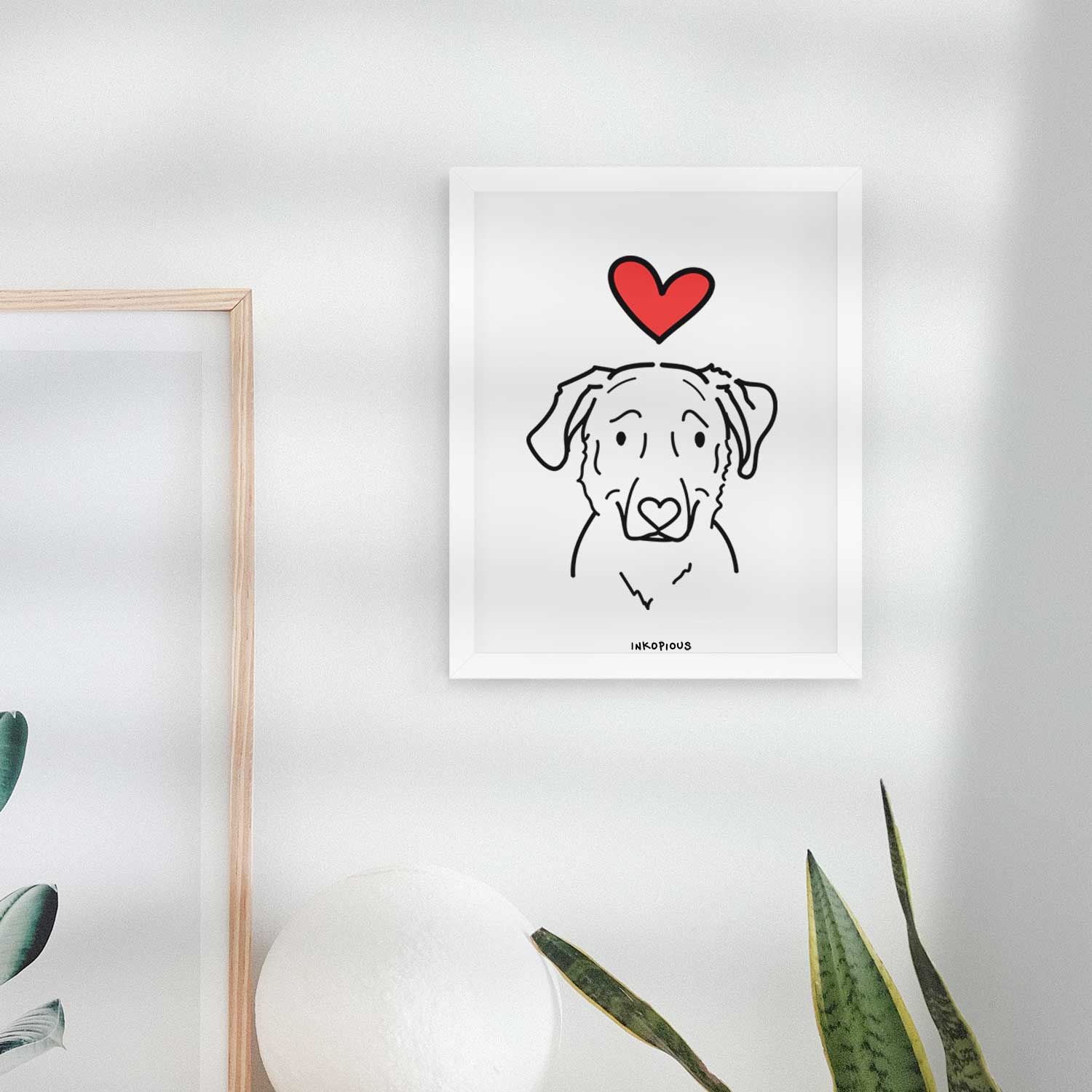 Love Always Golden Retriever Mix - Mitzi Art Print